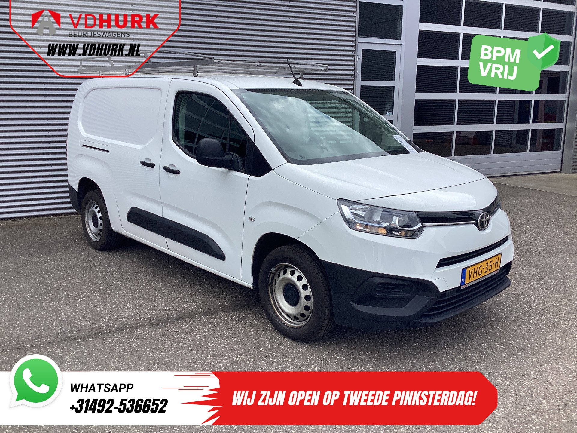 Toyota ProAce CITY 1.5 100 pk L2 BPM VRIJ! Imperiaal/ NL Auto/ Airco/ Cruise/ Trekhaak