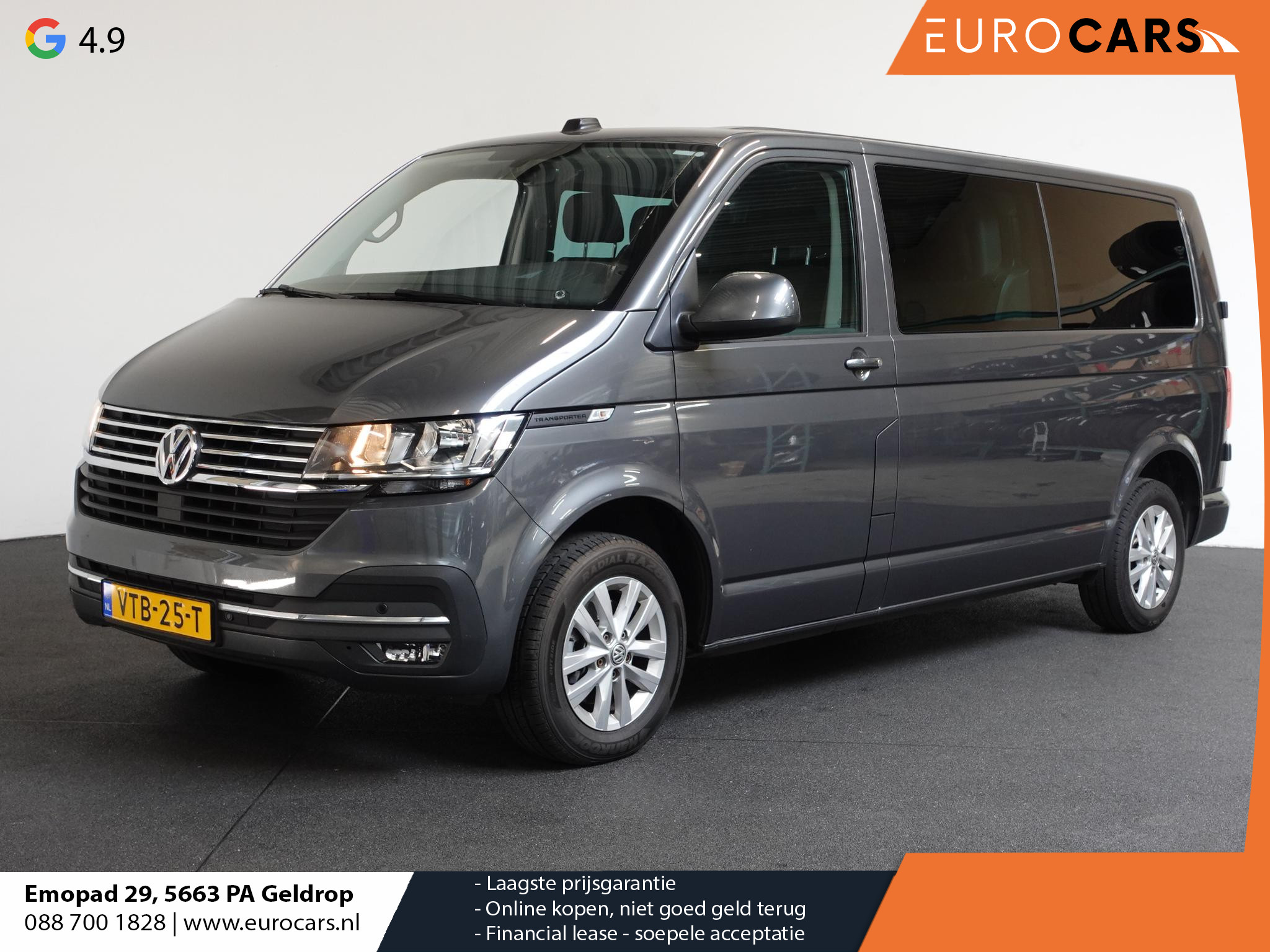 Volkswagen Transporter 2.0 TDI L2H1 28 Dubbele Cabine Highline Automaat Airco Cruise Control adaptief Parkeersensoren Trekhaak
