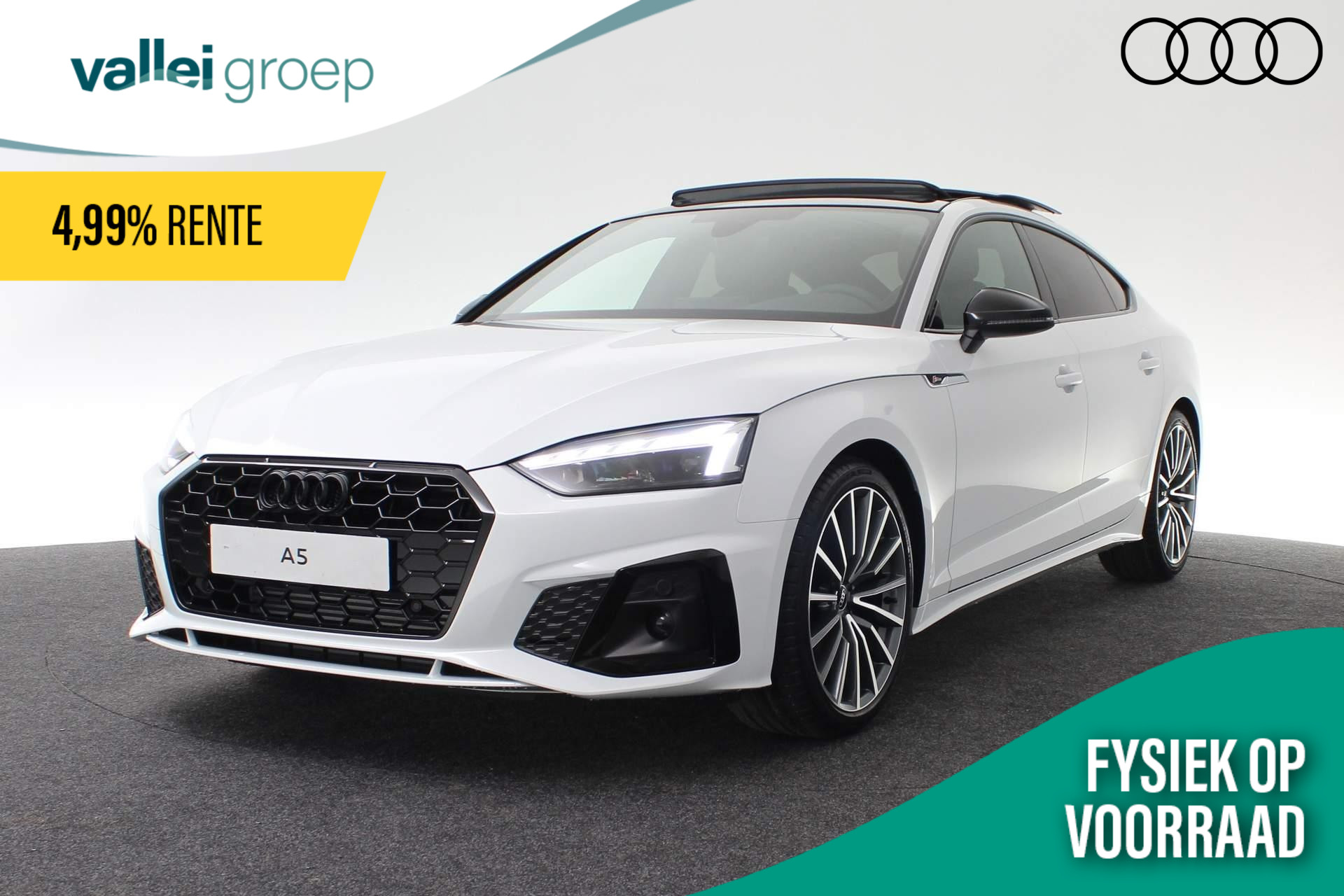 Audi A5 Sportback S edition Competition 35 TFSI 150PK | Glazen panoramadak | Assistentiepakket parking | Optiekpakket zwart plus |