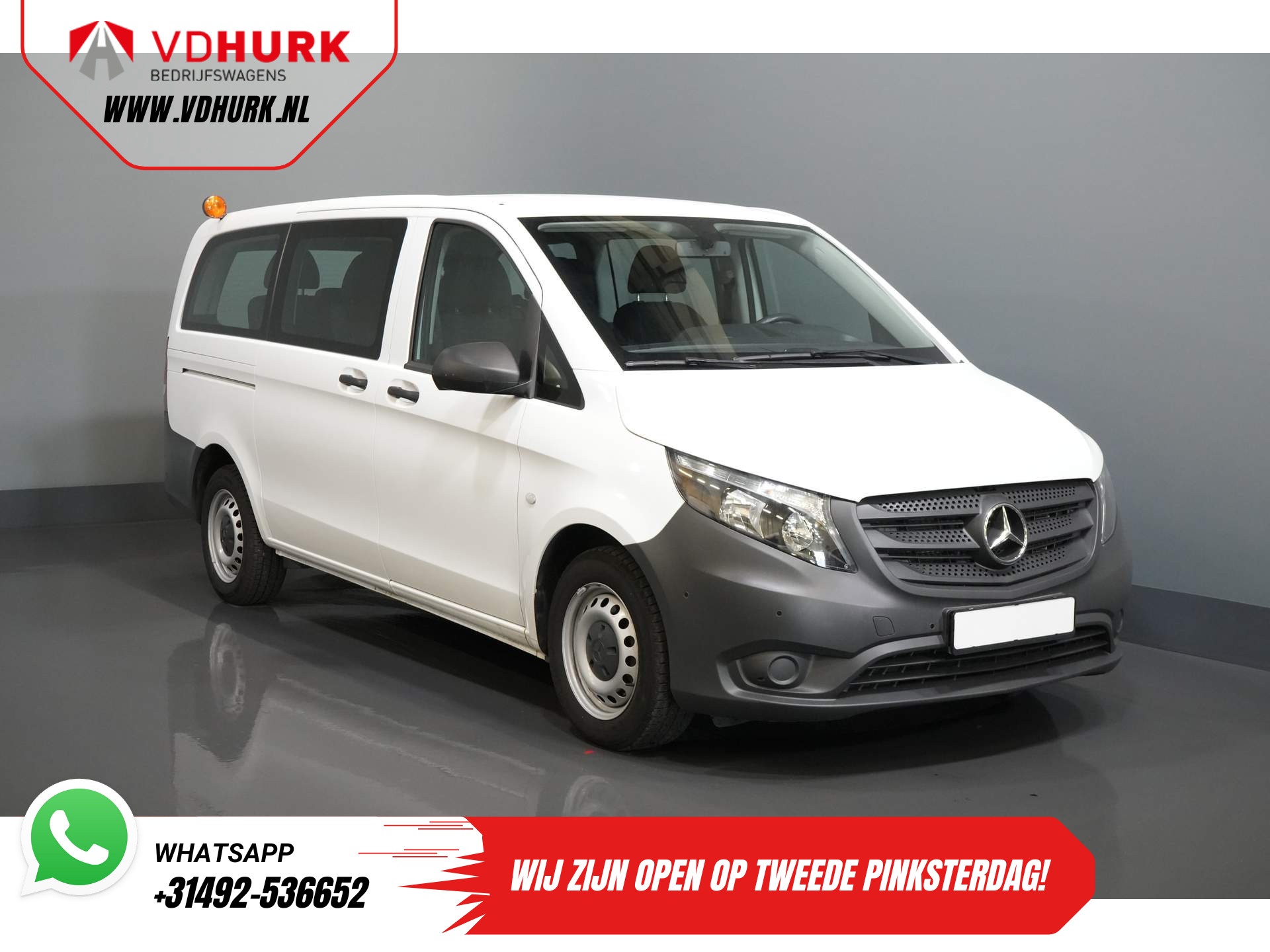 Mercedes-Benz Vito Tourer 110 CDI L2 € 36444- incl. BTW/BPM Combi/ Kombi/ 9 Pers./ 9P/ 9 Persoons/ Navi/ Cruise/ PDC/ Airco