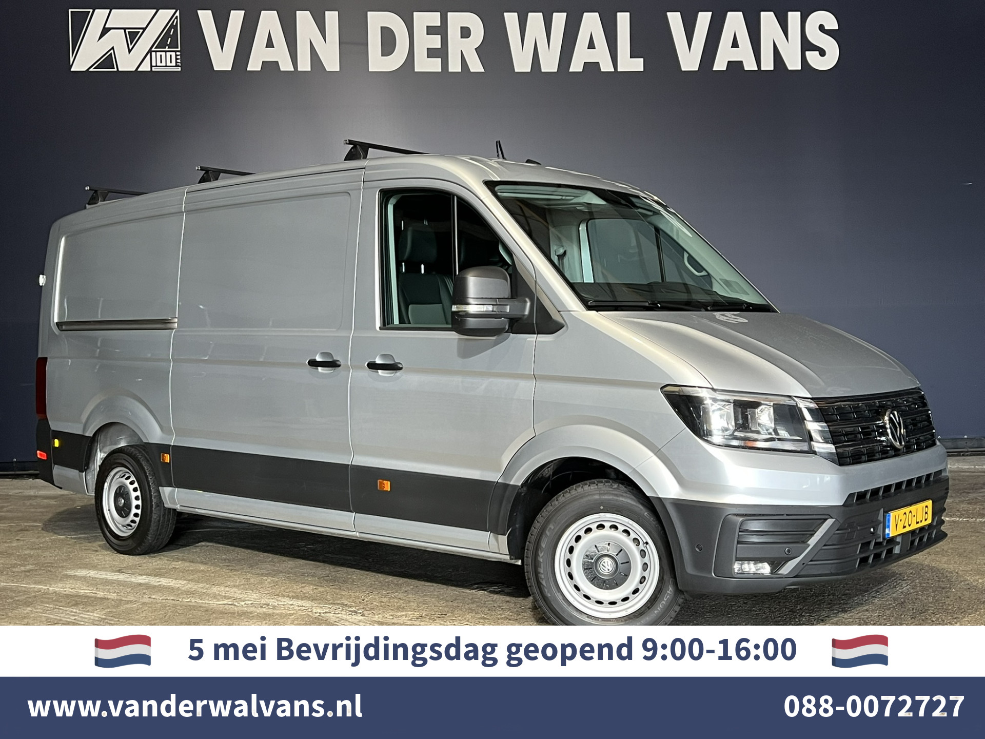 Volkswagen Crafter 2.0 TDI 141pk L3H2 L2H1 Euro6 Airco | 3000kg Trekhaak | Camera | Navigatie | Apple Carplay Android Auto, Cruisecontrol, Parkeersensoren, Dakdragers, Bijrijdersbank