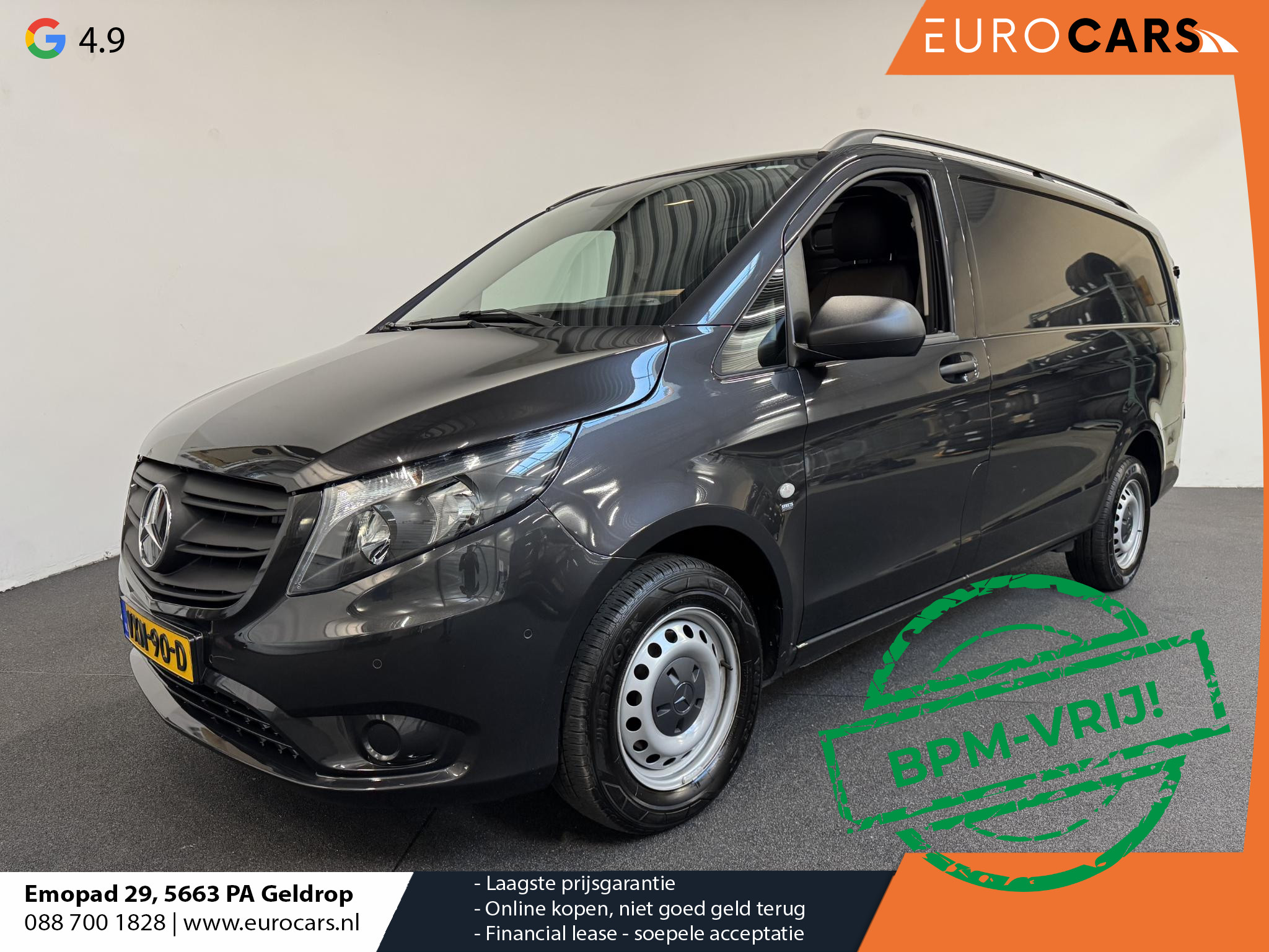 Mercedes-Benz Vito 114 CDI Lang L2 Automaat Apple Carplay Airco Bluetooth Camera Trekhaak Lederen bekleding