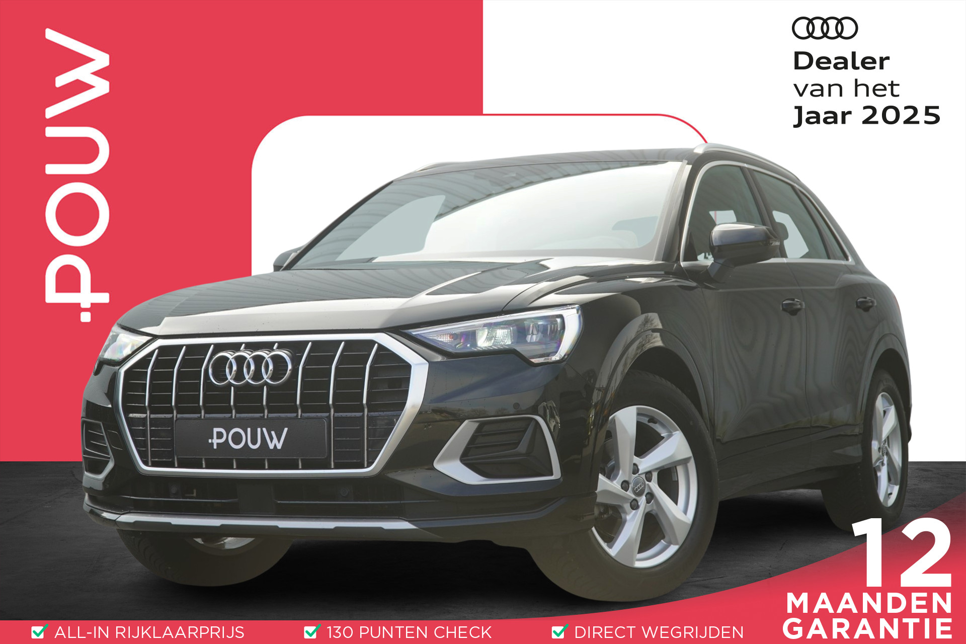 Audi Q3 35 TFSI 150pk S-tronic S Line Pro Line S | Panoramadak | Trekhaak Wegklapbaar | Leder