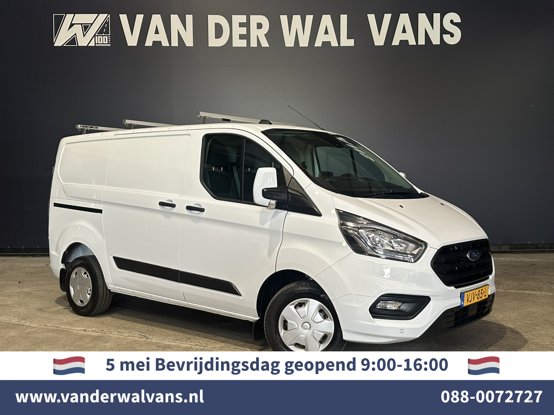 Ford Transit Custom 2.0 TDCI 130pk L1H1 Euro6 Airco | 2500kg Trekhaak | Camera | Apple carplay | Android auto cruisecontrol, parkeersensoren, dakdragers, verwarmde voorruit, bijrijdersbank