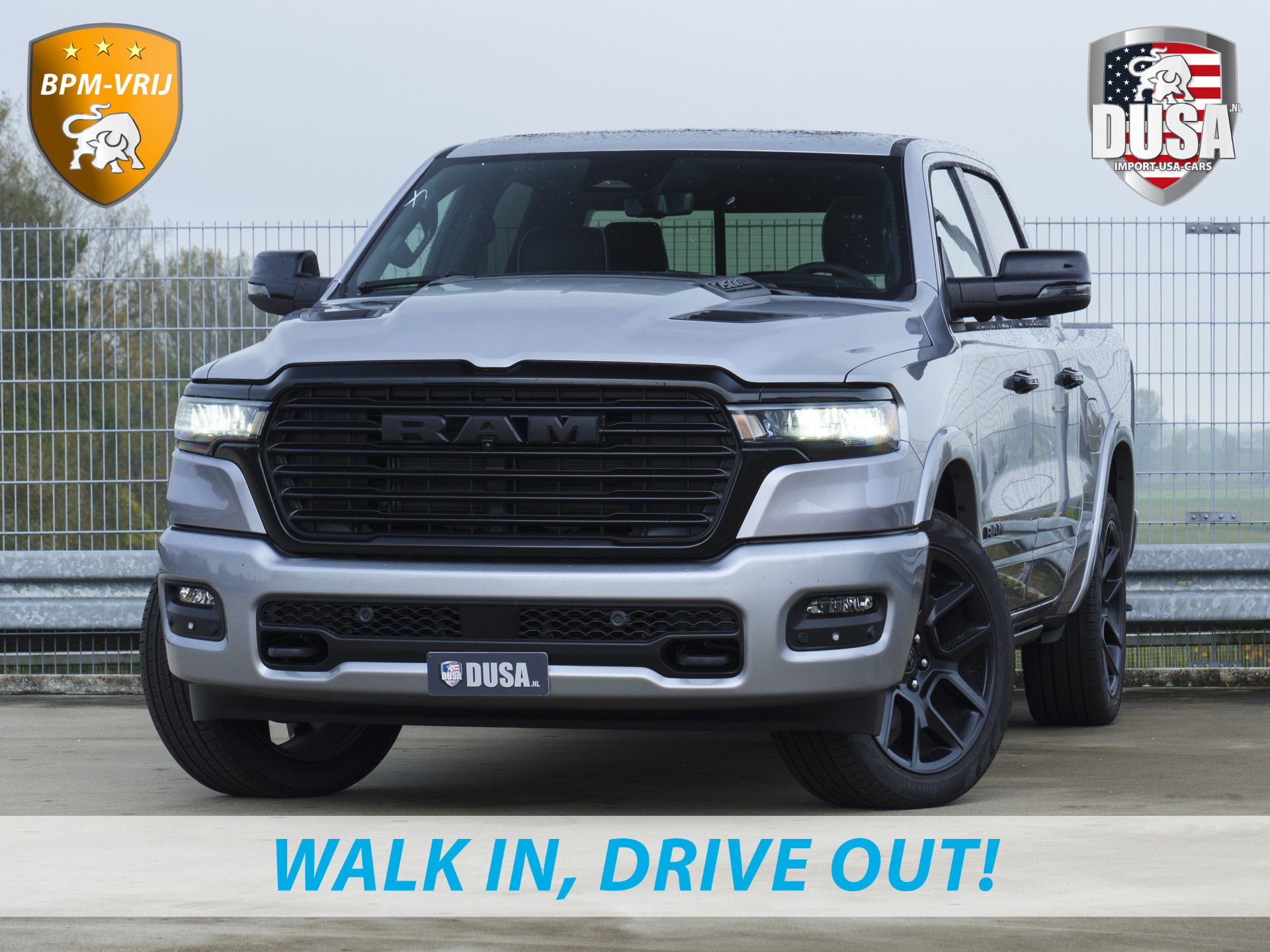 Dodge Ram 1500 | Laramie | Premium Night | 3.0L I6 Hurricane | Crew Cab | 4X4 | INCL BPM-VOORDEEL | Niveau regeling | LPG | Passenger Display | Getoonde accessoires zijn verkrijgbaar tegen meerprijs