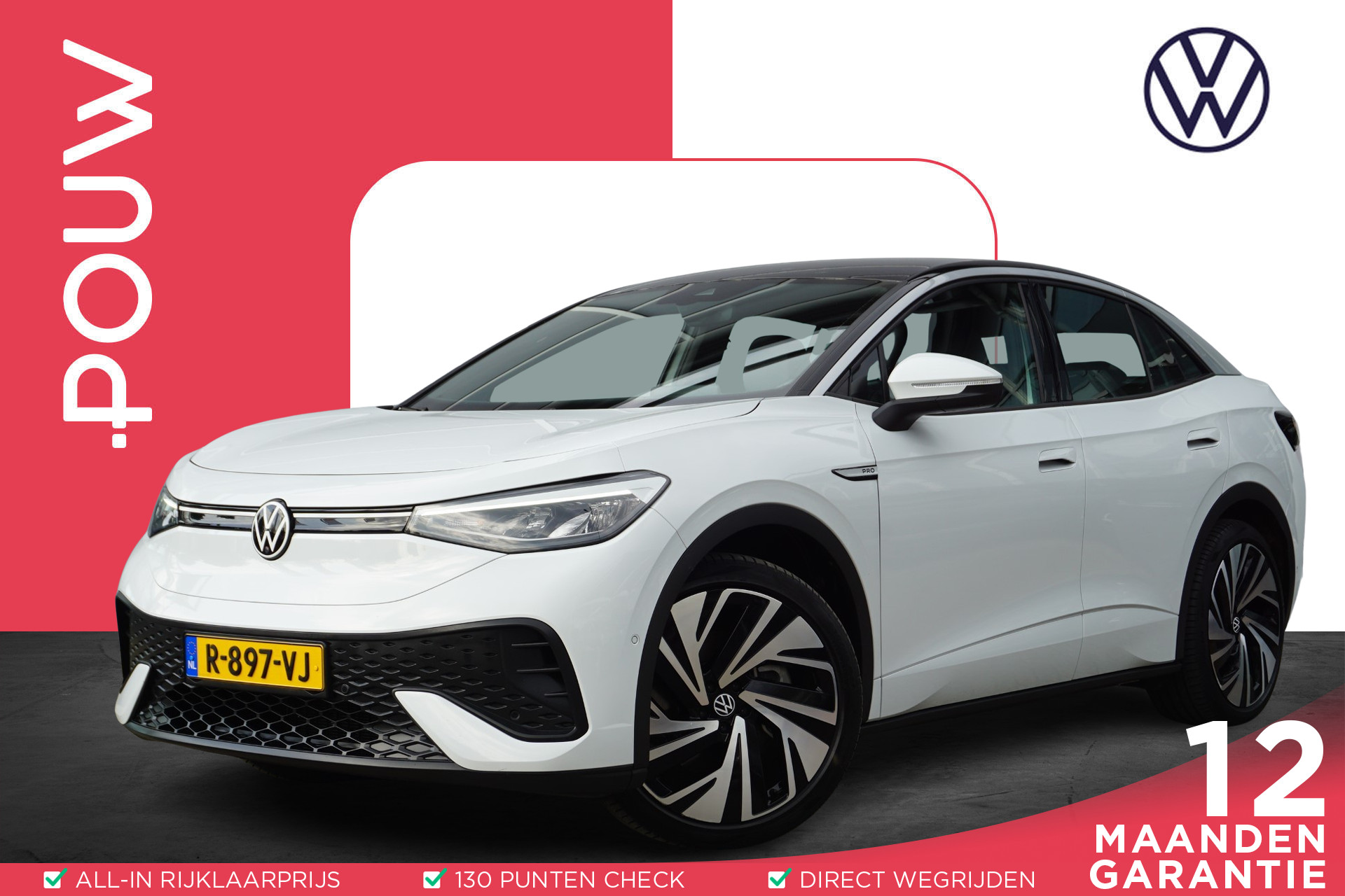Volkswagen ID.5 204pk Pro 77 kWh | Rondomzicht Camera | Keyless | Dodehoekdetectie
