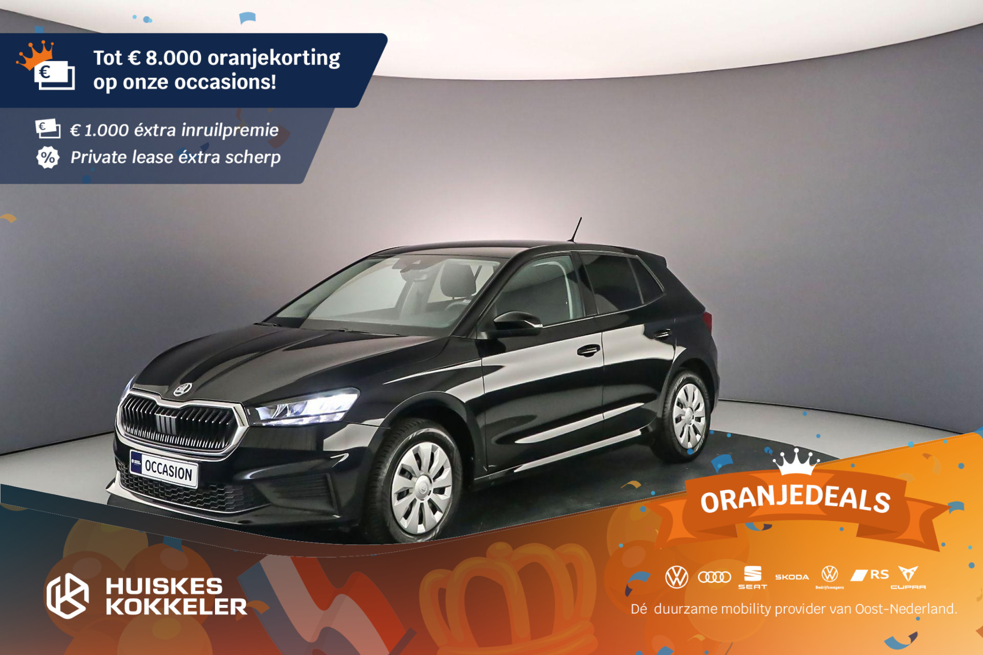 Škoda Fabia Ambition 1.0 TSI 95pk Cruise control, Airco, DAB, Radio, Bluetooth, Parkeersensor achter, LED koplampen