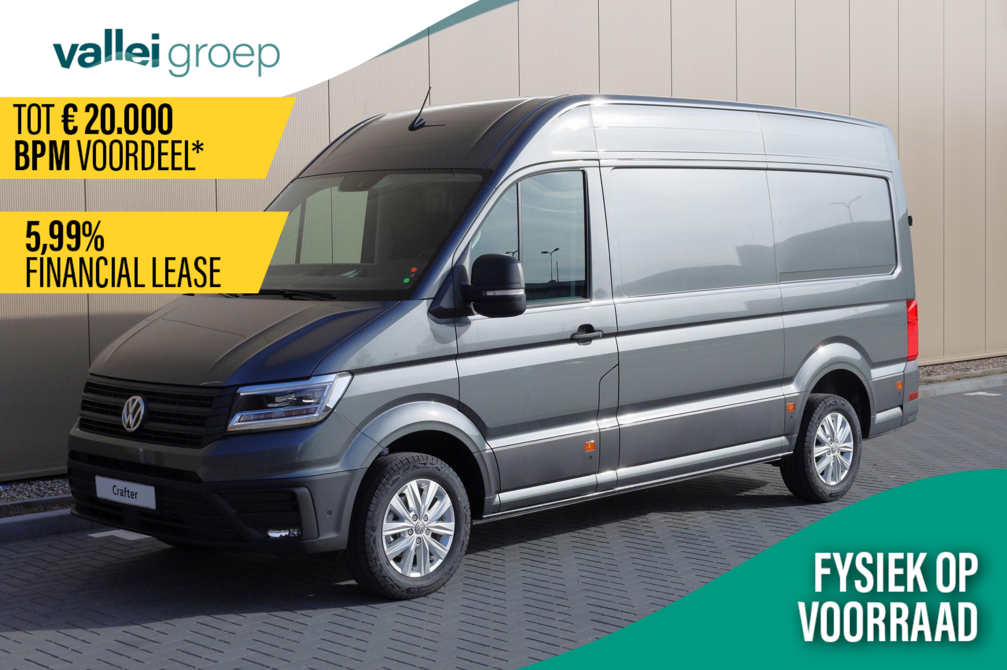 Volkswagen Crafter 2.0 TDI EU6 140PK DSG Exclusive L3 GVW 3.5T WB 3640mm | Trekhaak | Navi | ACC | DAB | 17 inch