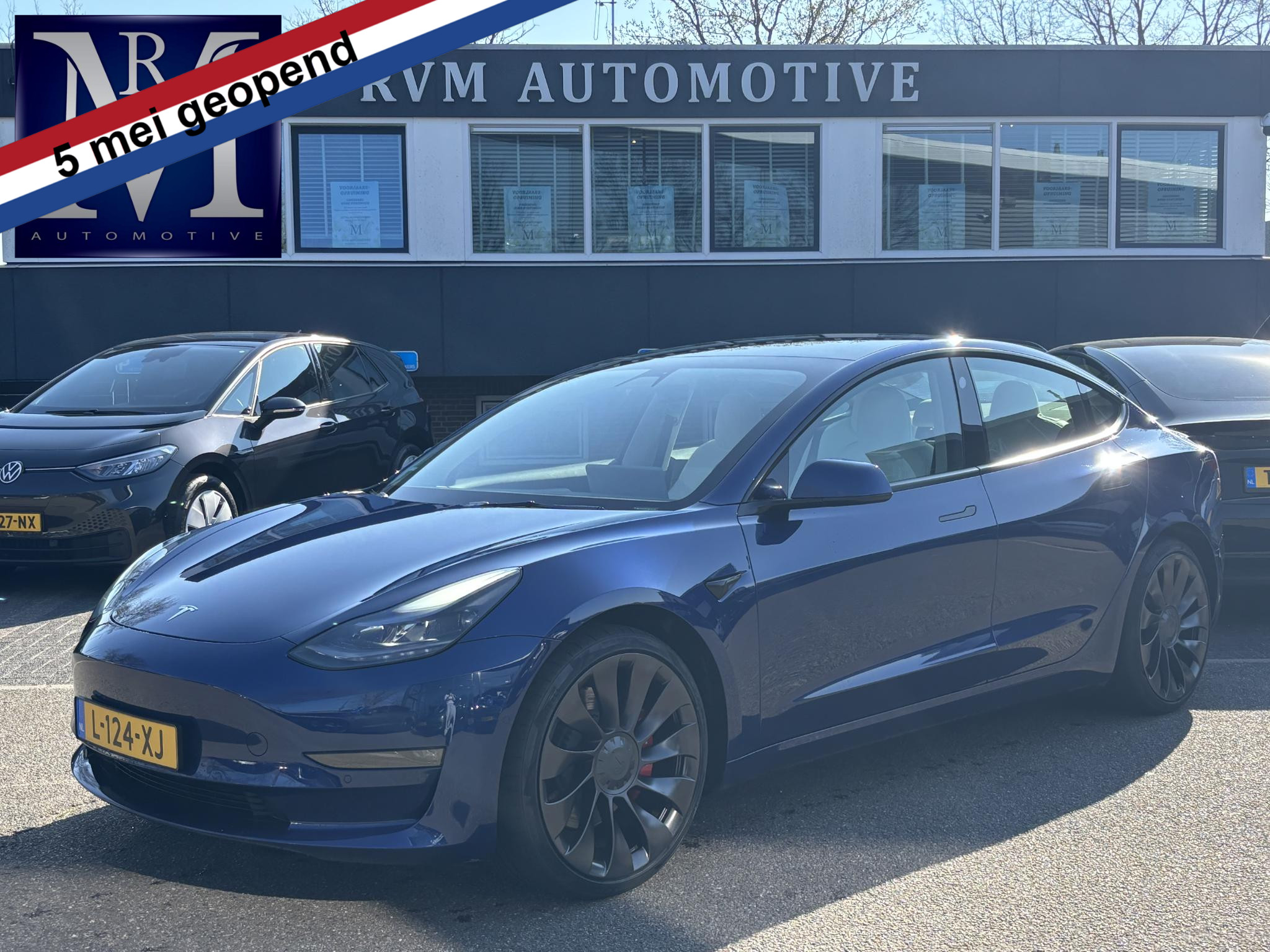 Tesla Model 3 Performance AWD 75 kWh ORIG. NL. NAP KM. | WIT LEDER | AUTOPILOT