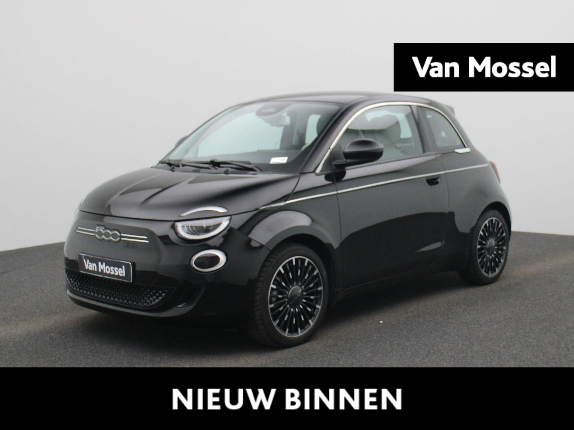 Fiat 500e La Prima 42 kWh | Navigatie | Climate-Control | Camera | Stoelverwarming | Leder Interieur |