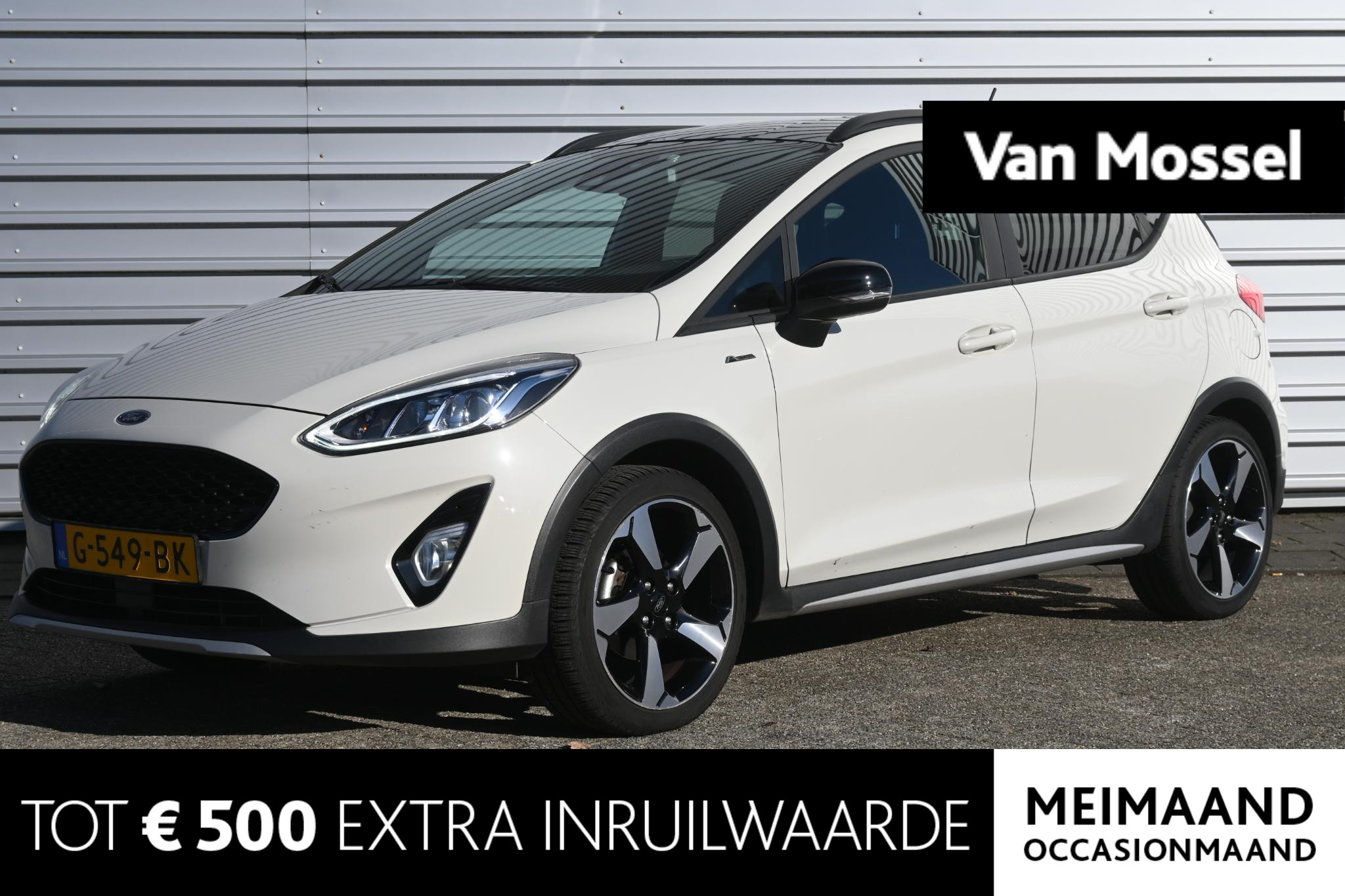 Ford Fiesta 1.0 EcoBoost Active | dodehoekdetectie | stoel stuur voorruitverwarming | adaptieve cruise control | trekhaak | achteruitrijcamera |