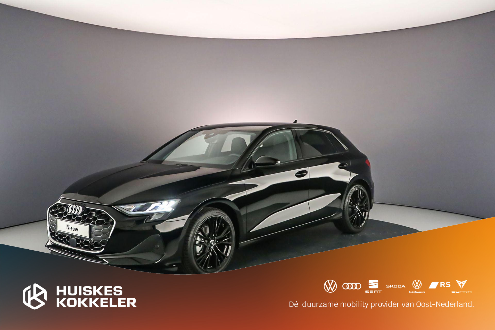 Audi A3 Sportback 30 TFSI AUT | BLACK EDITION | Private Lease €549.- per maand all-in | €4.000,- KORTING | Sportonderstel - Privacy glas - Sportstoelen