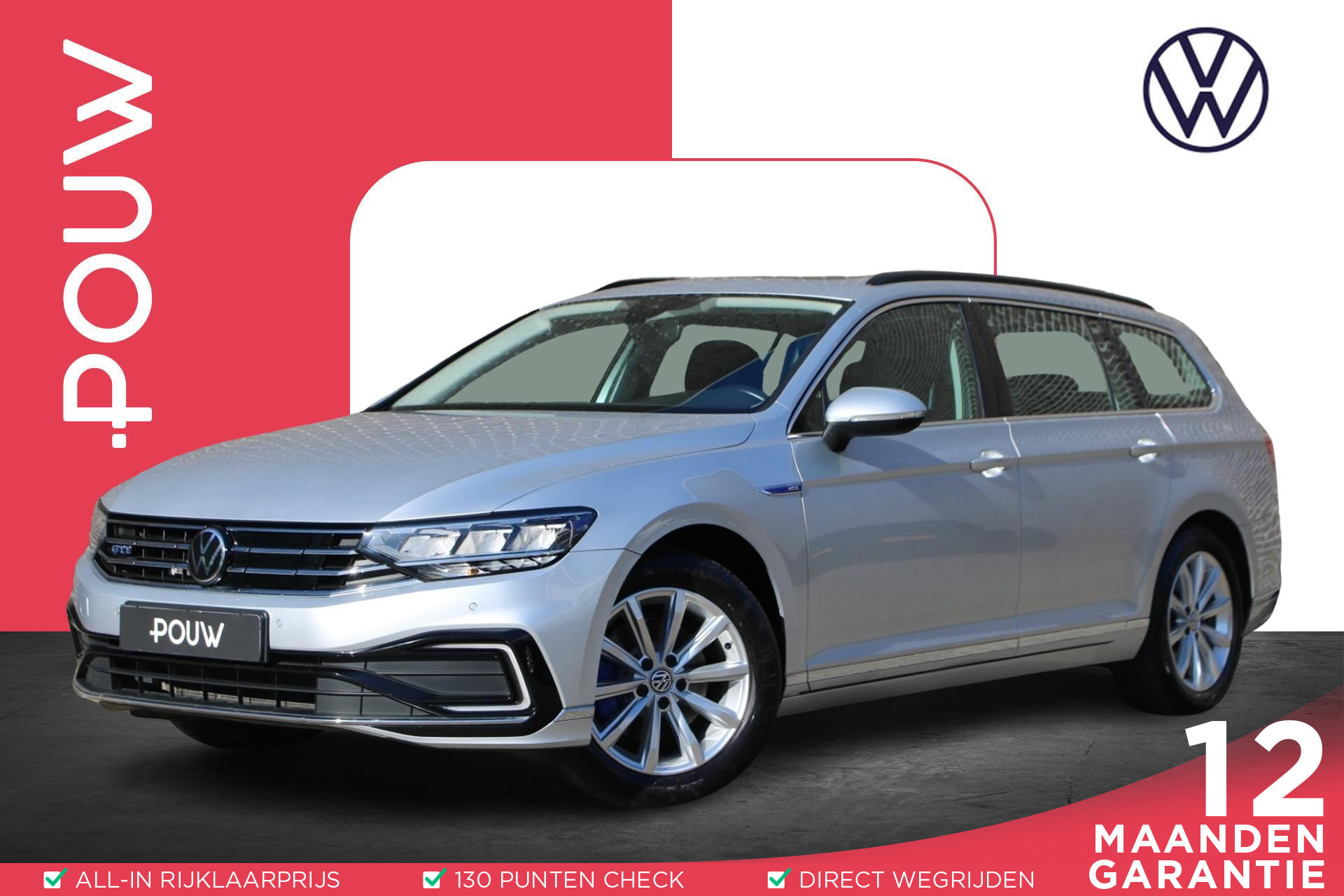 Volkswagen Passat Variant 1.4 TSI 218pk PHEV GTE Business | SoH 94% | Panoramadak | Lederen Bekleding