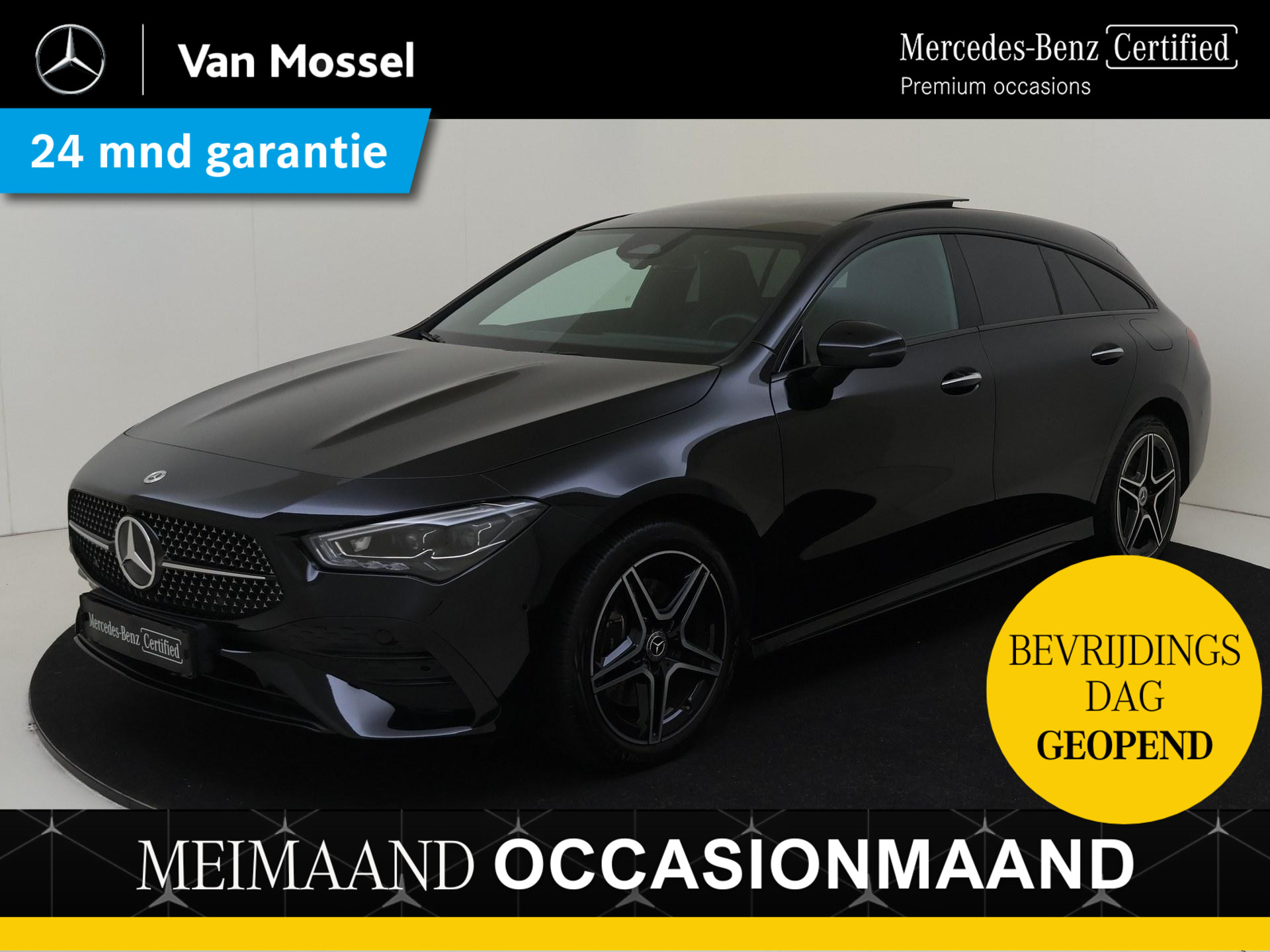 Mercedes-Benz CLA Shooting Brake 250 e AMG Line / Stoelverwarming / Achteruitrijcamera / Panaroma-schuifdak / Night-Pakket /