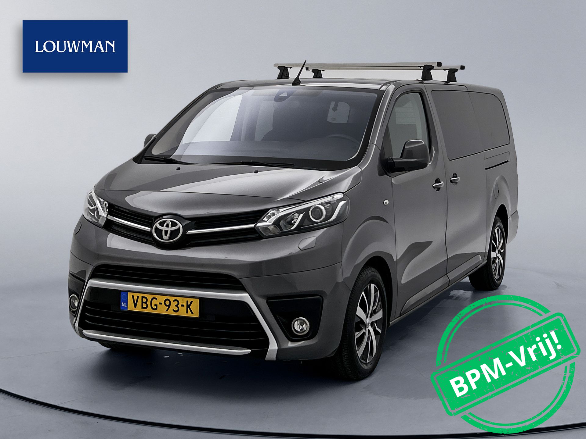 Toyota ProAce Worker 1.6 D-4D Verso Dynamic DC Long Panorama dak 2x schuifdeur Dubbele Cabine Trekhaak Navigatie Achteruitrijcamera Cruise Control