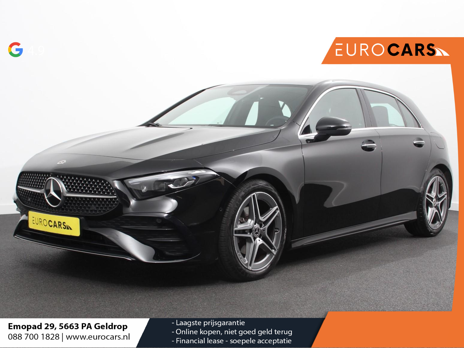 Mercedes-Benz A-Klasse 200 177pk Automaat MHEV AMG Line Achteruitrij Camera Verwarmde voorstoelen Navigatie LED Climate control Adaptive Cruise control Parkeersensoren Apple Carplay & Android Auto