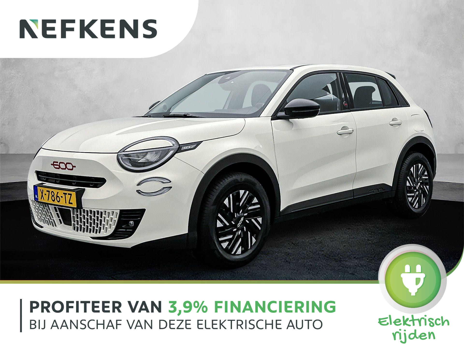 Fiat 600 600e 54 kWh RED | Apple Carplay/Android Auto | Parkeersensoren | Keyless Start