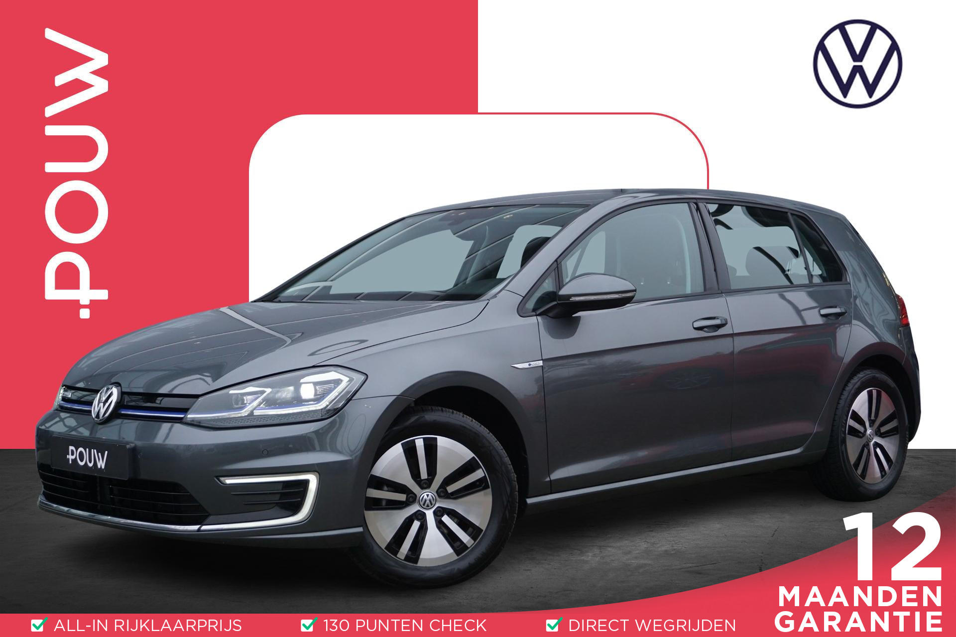 Volkswagen e-Golf 136pk E-DITION | SoH 92% | Adaptive Cruise | Navigatie
