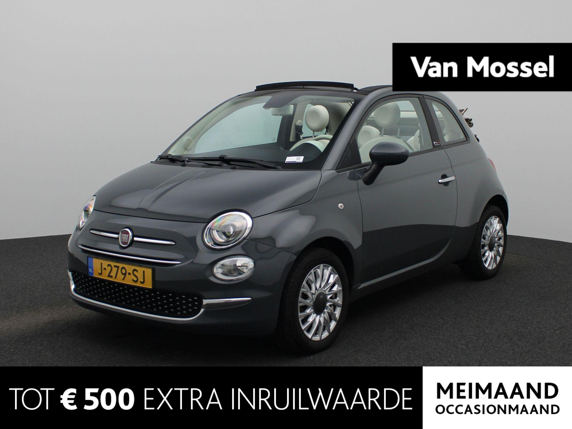 Fiat 500C 1.0 Hybrid Lounge CABRIO | MULTI MEDIA SYSTEEM | BLUETOOTH | AIRCO | DAB | LICHTMETALEN VELGEN | ELEKTRISCHE RAMEN | 12 MAANDEN BOVAG GARANTIE | LAGE KM STAND !!! |