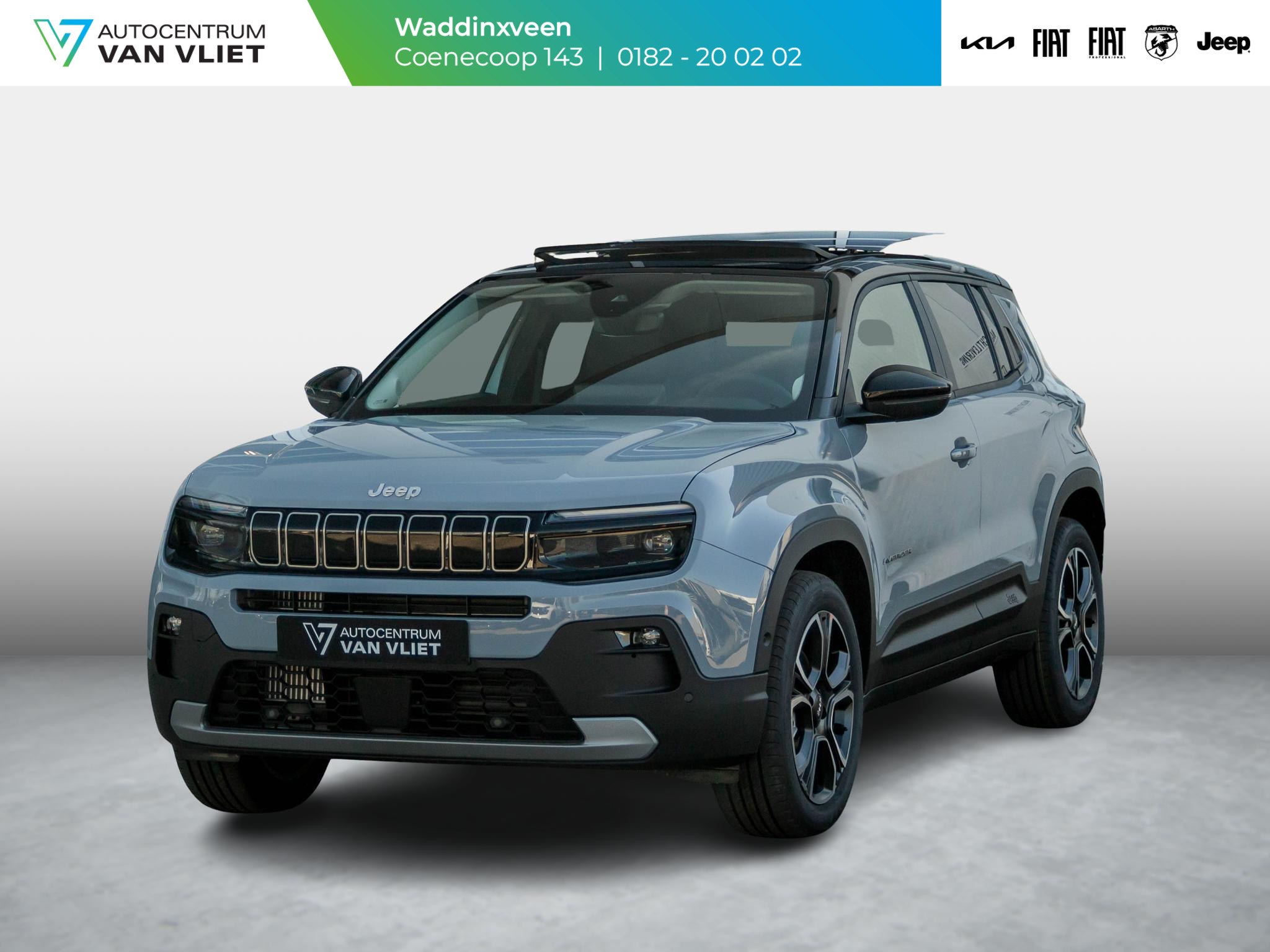 Jeep Avenger 1.2 e-Hybrid Summit | Schuif/Kanteldak | Leder&Winter Pack | Infotainment & Convenience Pack | Storm Grey