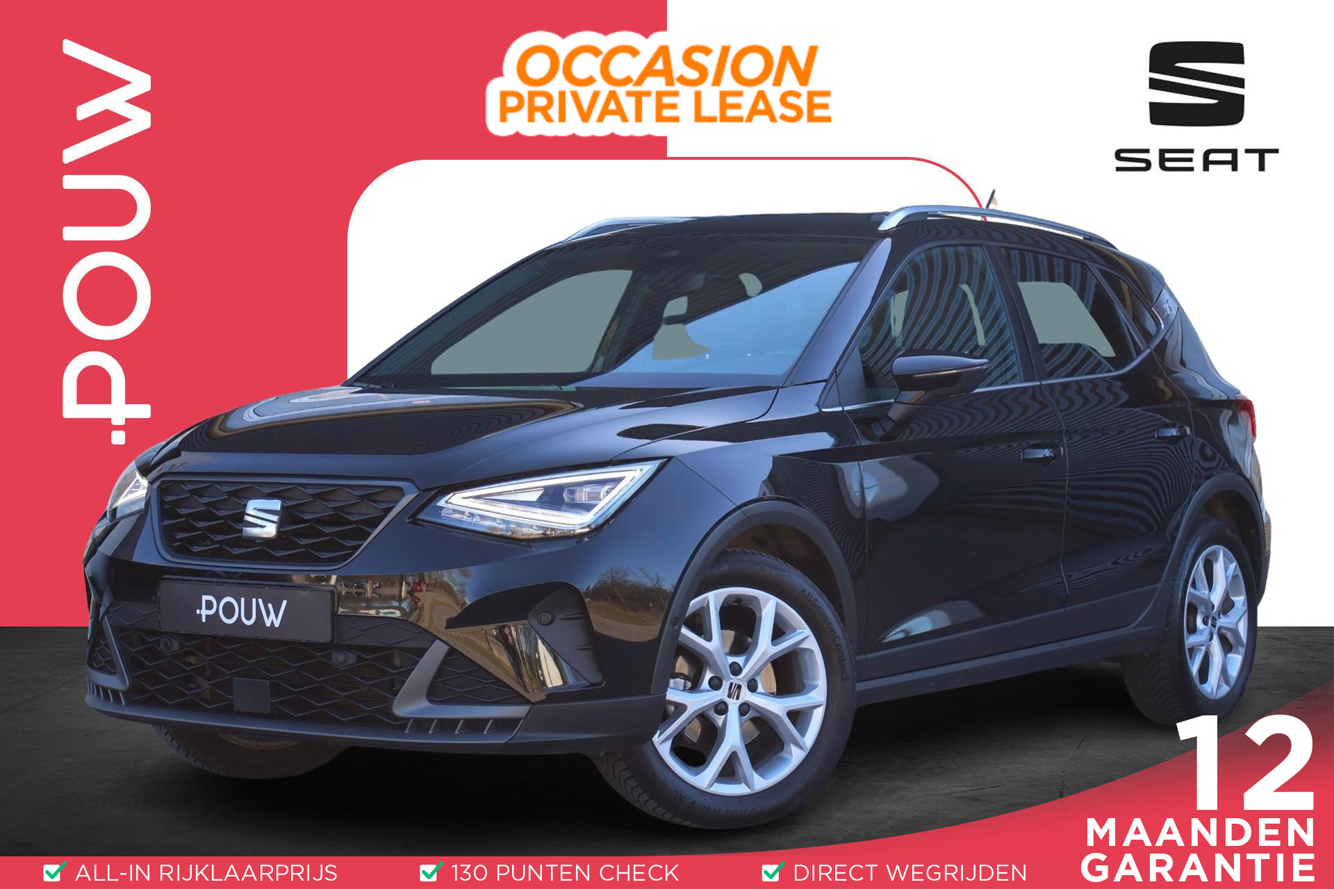 SEAT Arona 1.0 TSI 110pk DSG FR | Apple CarPlay/ Android Auto | Achteruitrijcamera | Adaptive Cruise | Airco Automatisch