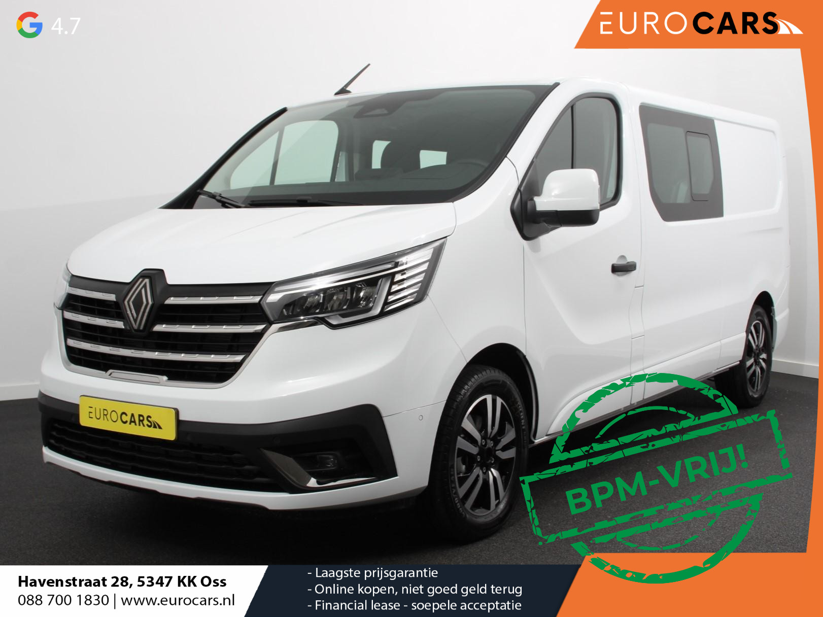 Renault Trafic 2.0 Blue dC1 150 EDC T29 L2H1 Extra Dubbele Cabine Demo ! | Navigatie Airco Lichtmetalen velgen Betimmering Trekhaak Camera Parkeer sensoren Dab