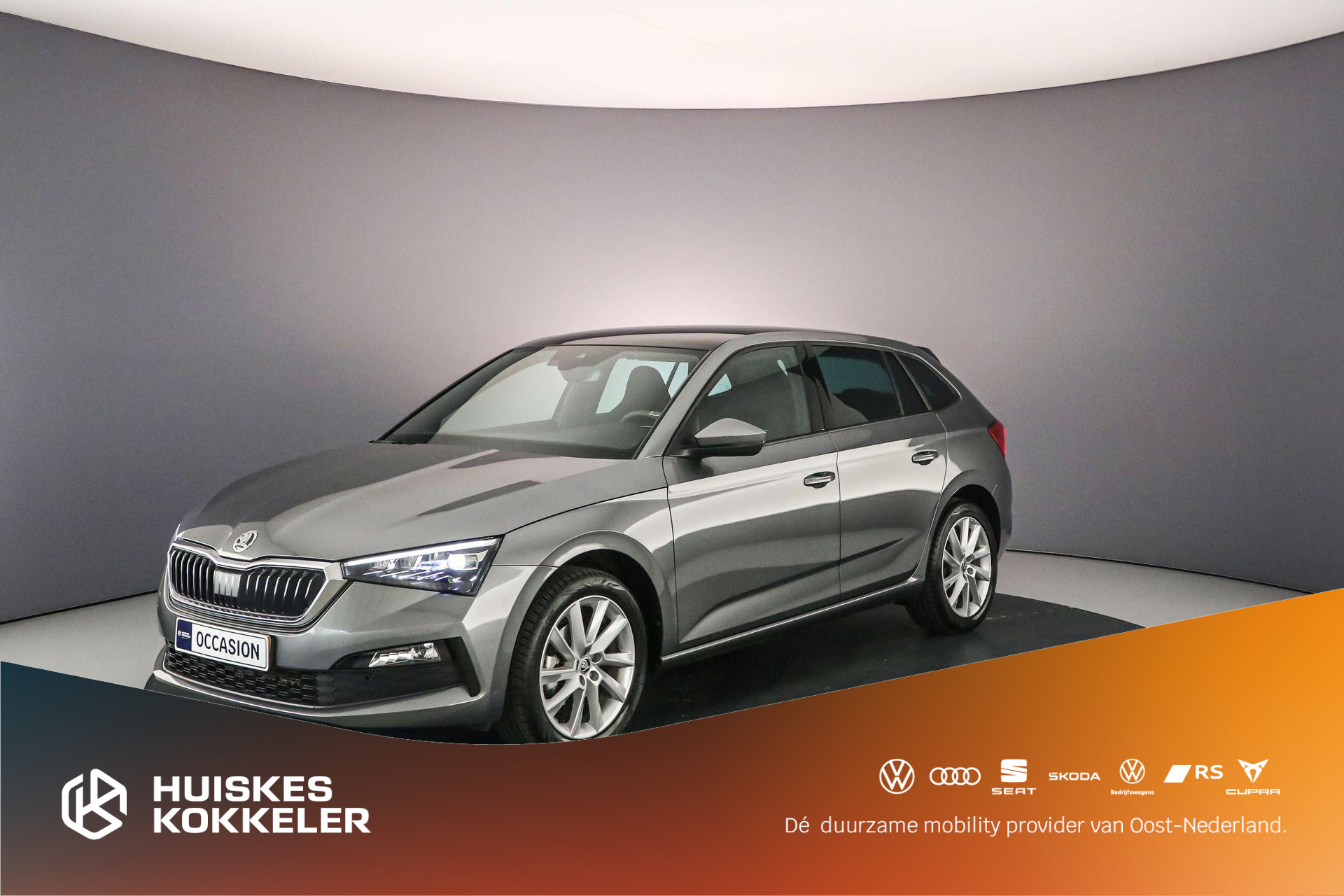 Škoda Scala Sport Business 1.0 TSI 110pk Panoramadak, Achteruitrijcamera, Cruise control, App connect, Parkeersensor achter, Airco, DAB, Radio, LED koplampen