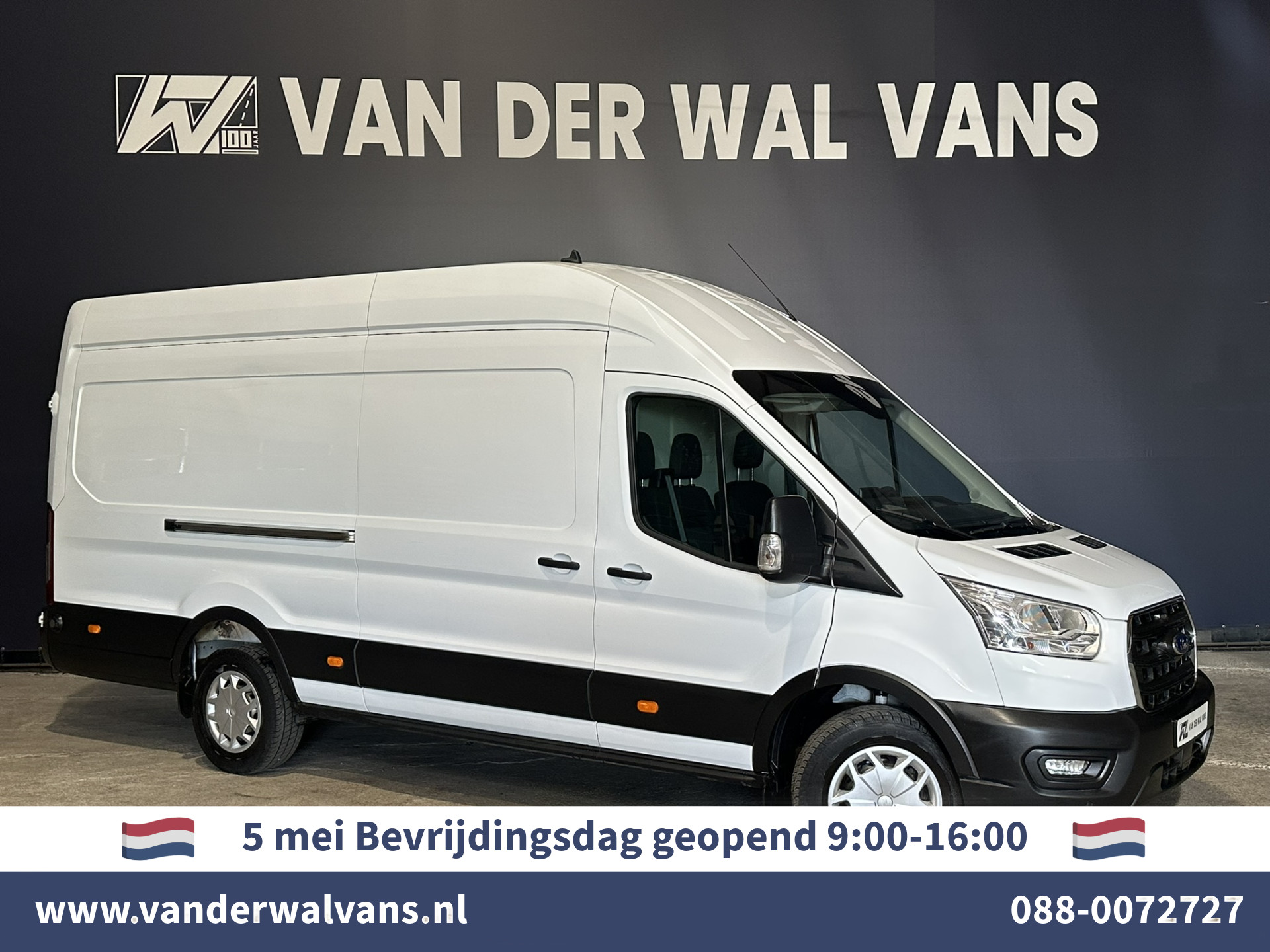 Ford Transit 2.0 TDCI 130pk L4H3 Jumbo Euro6 Airco | Camera | Apple Carplay | Android Auto | Cruisecontrol Verwarmde Voorruit, 270 Graden Achterdeuren, Bijrijdersbank, Parkeersensoren