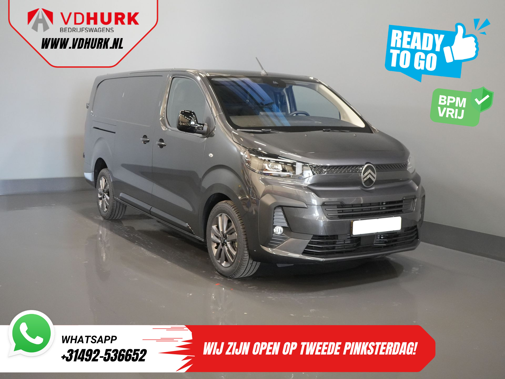 Citroën Jumpy 2.0 HDI 180 pk Aut. L3 BPM VRIJ! LED/ Virtual cockpit/ Stuurverw./ Navi/ Carplay/ Camera/ Climate/ PDC/ LMV/ Cruise