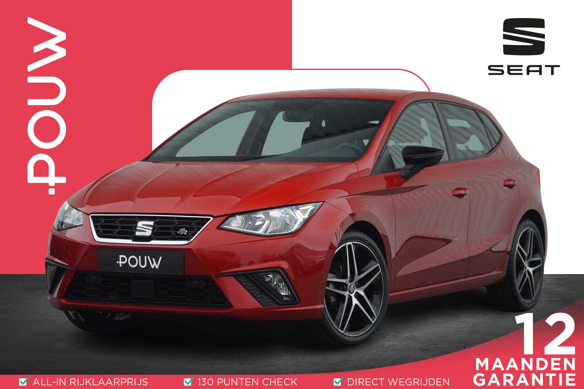 SEAT Ibiza 1.0 TSI 95pk FR Business Intense | Trekhaak | 18" Lichmetalen Velgen | Apple CarPlay / Android Auto