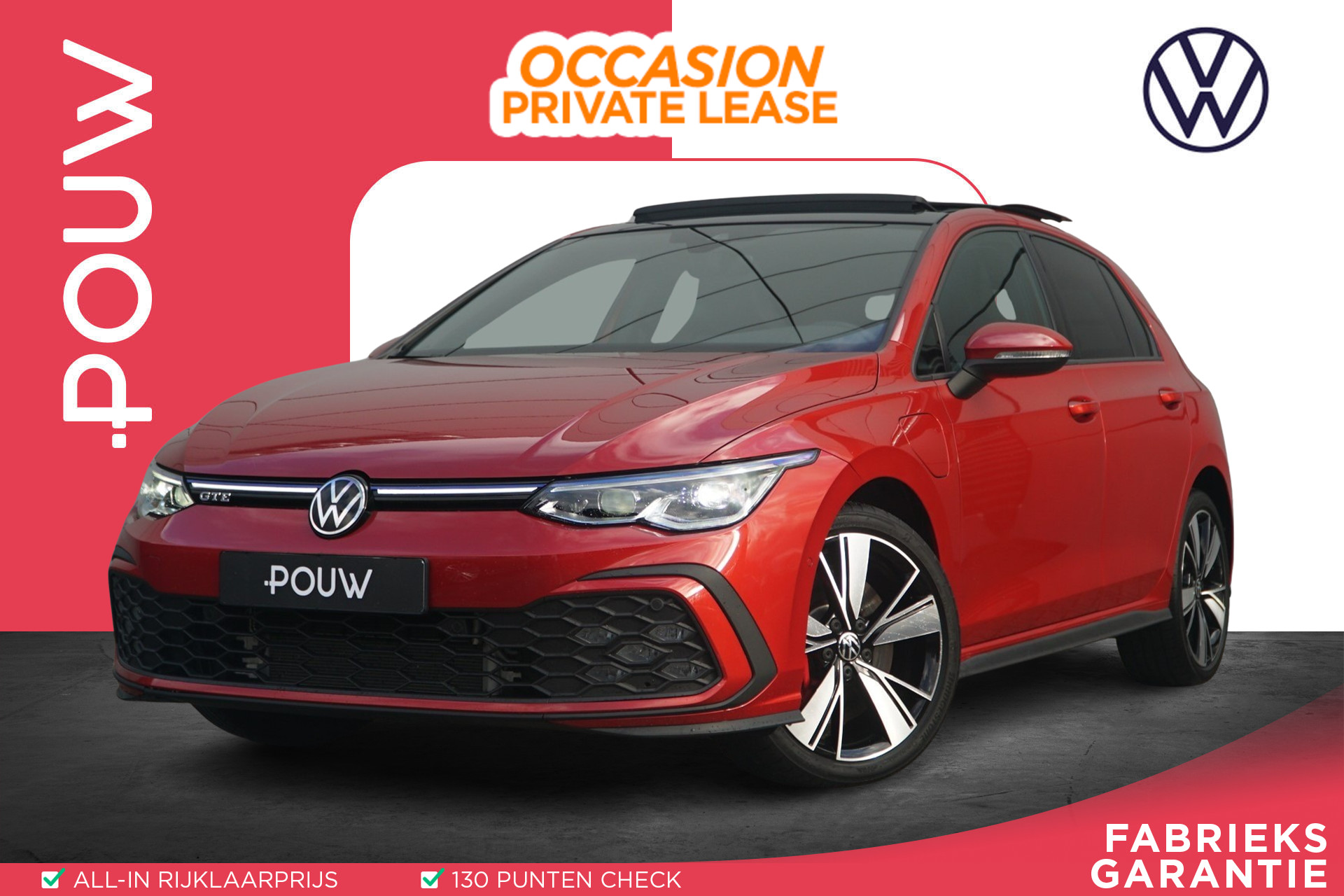 Volkswagen Golf GTE 1.4 245pk DSG eHybrid | SoH 100% | Panoramadak | Achteruitrijcamera | Dodehoekdetectie | 18" Velgen