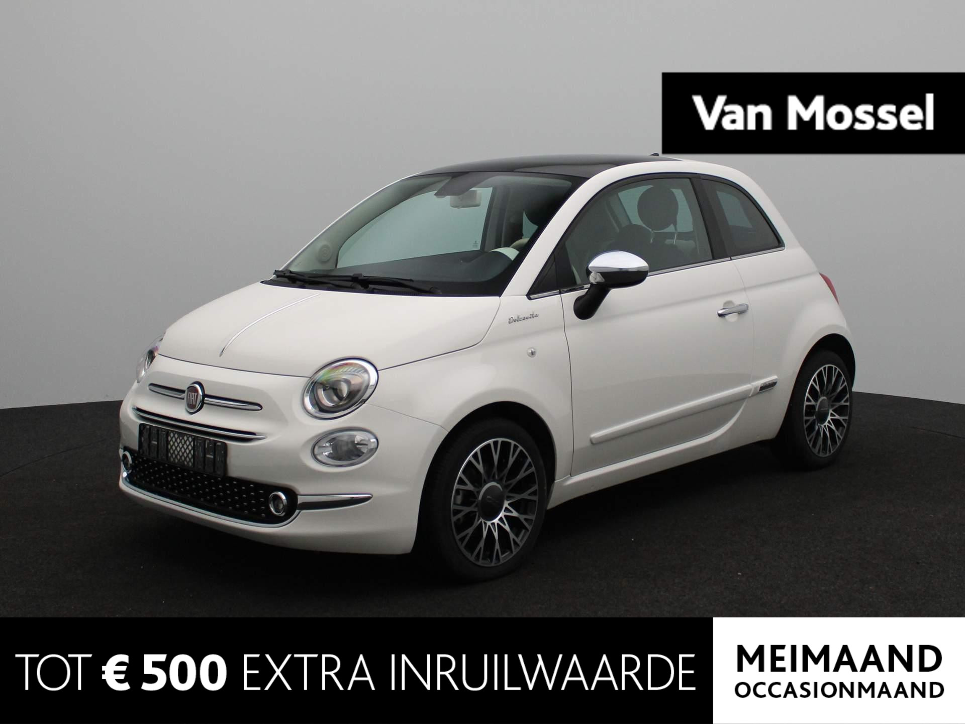 Fiat 500 1.0 Hybrid Dolcevita | Panoramadak | Apple CarPlay | Climate Control | Parkeersensoren | 16'' Velgen |