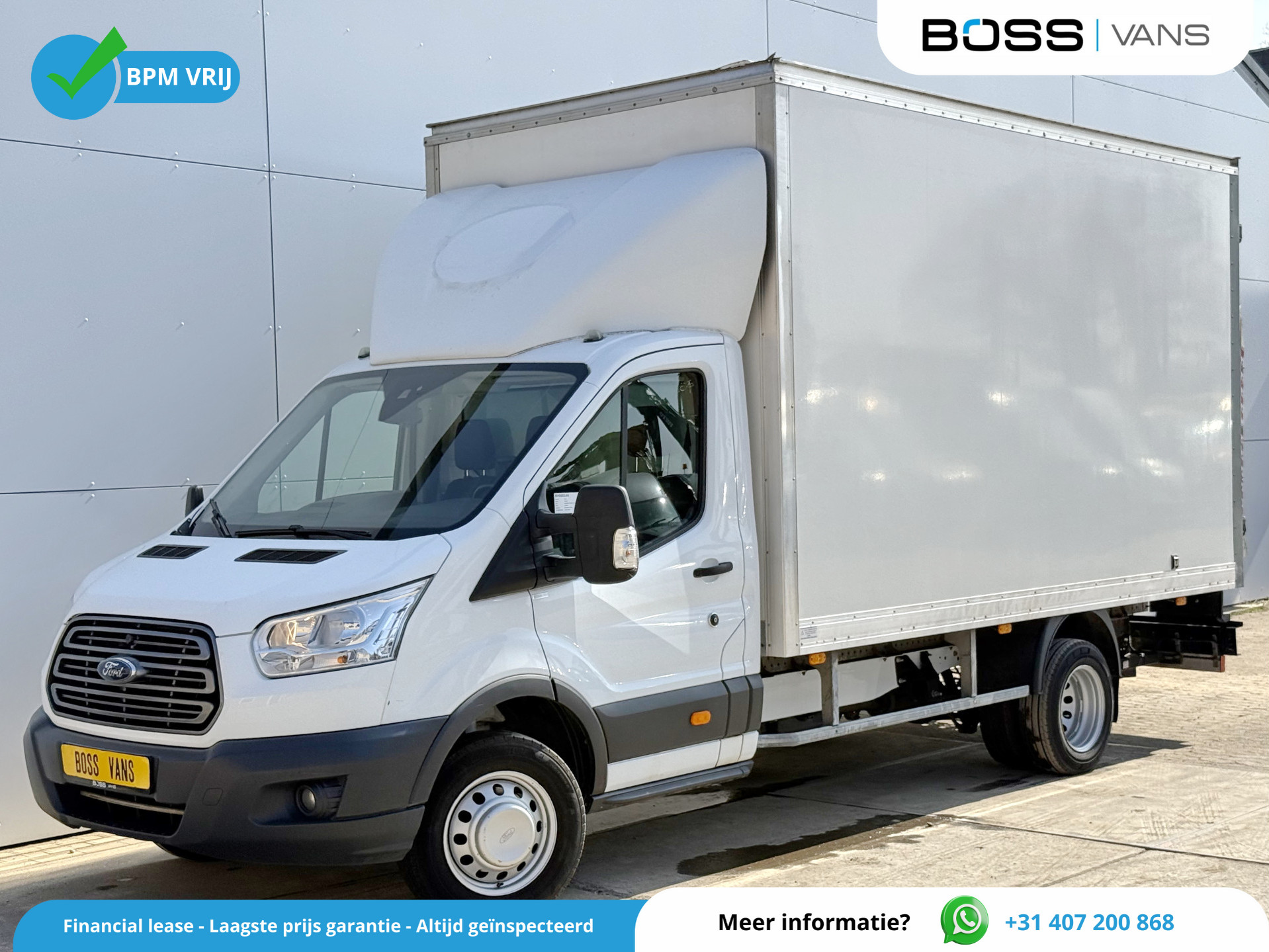 Ford Transit 170pk Laadklep Airco Cruise Control Dubbellucht Zijdeur Bakwagen Meubelbak Koffer