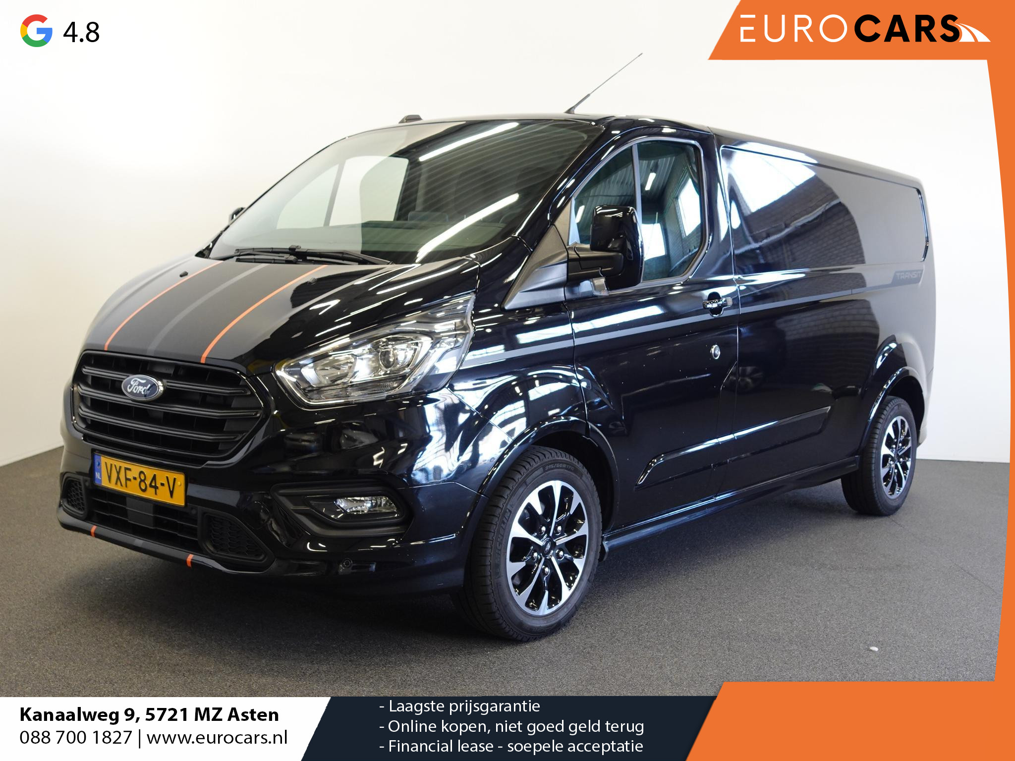 Ford Transit Custom 320 2.0 TDCI L2H1 Sport 185PK Automaat Airco Cruise Control Bluetooth Navi Trekhaak