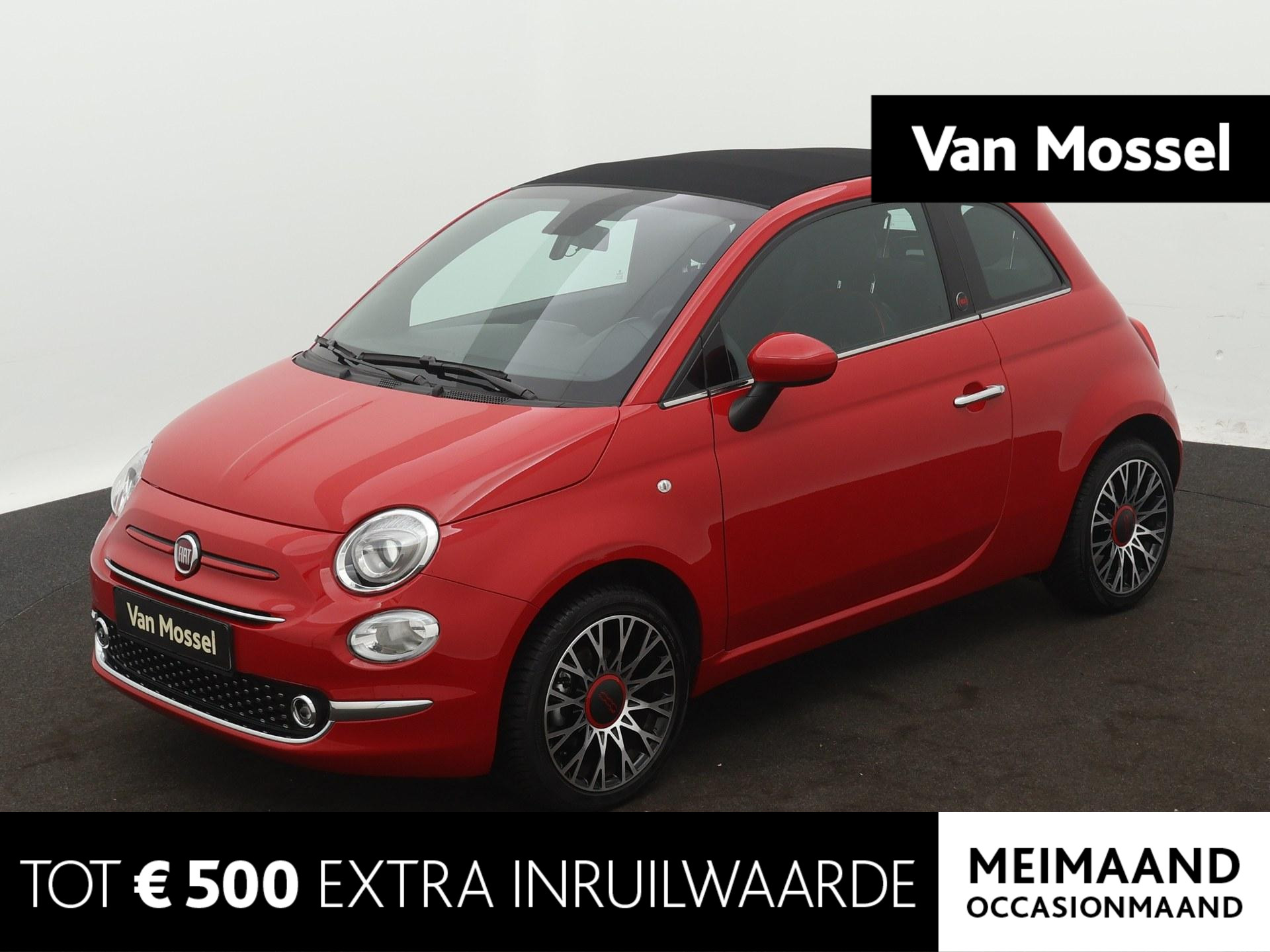 Fiat 500C 1.0 Hybrid RED Cabriolet | Navigatiesysteem | Climate Controle | Parkeersensoren | Cruise Controle | Apple carplay/Android auto |