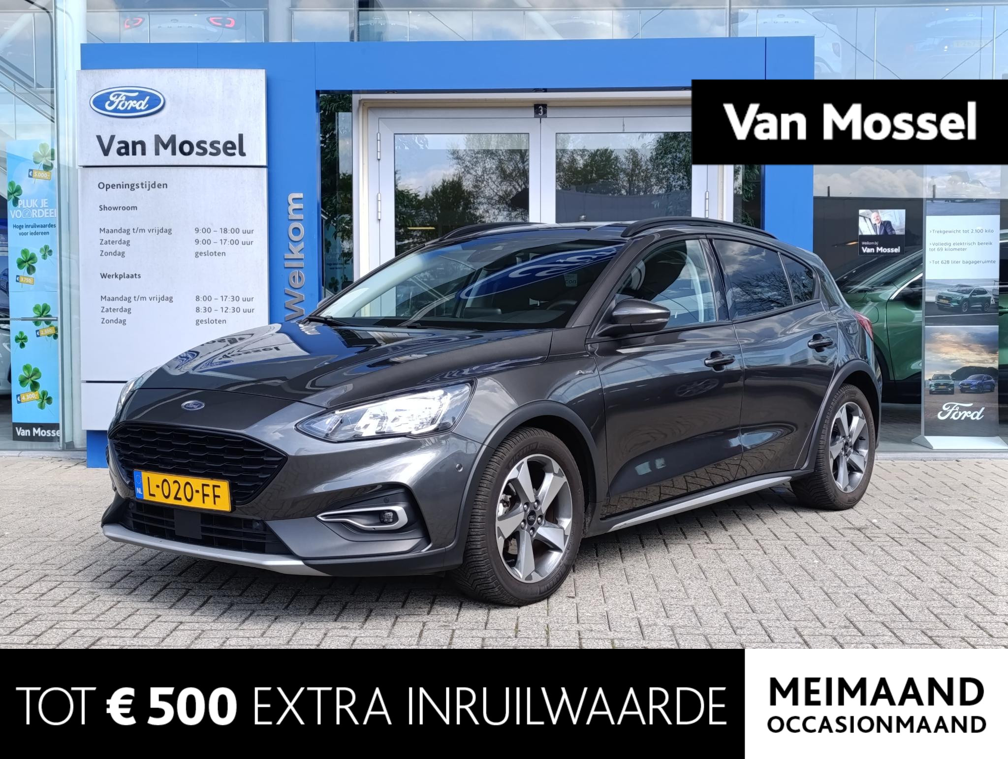 Ford Focus 1.0 EcoBoost Hybrid Active Business | All-season banden | Adaptieve Cruise | Stoel/stuur voorruitverwarming | Camera | BLIS