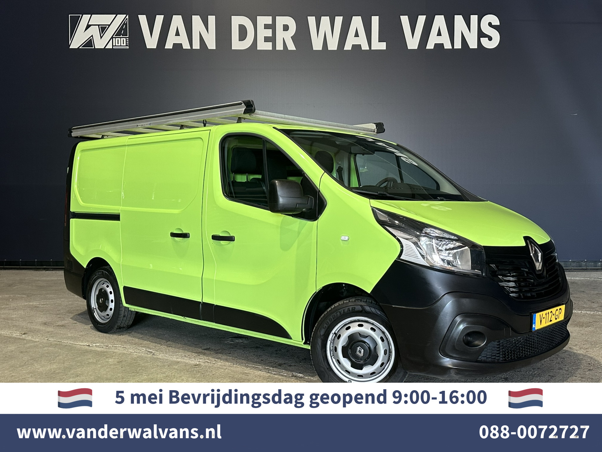 Renault Trafic 1.6 dCi L1H1 Euro6 Airco | Navigatie | Imperiaal | Cruisecontrol | Trekhaak | Parkeersensoren, Bijrijdersbank