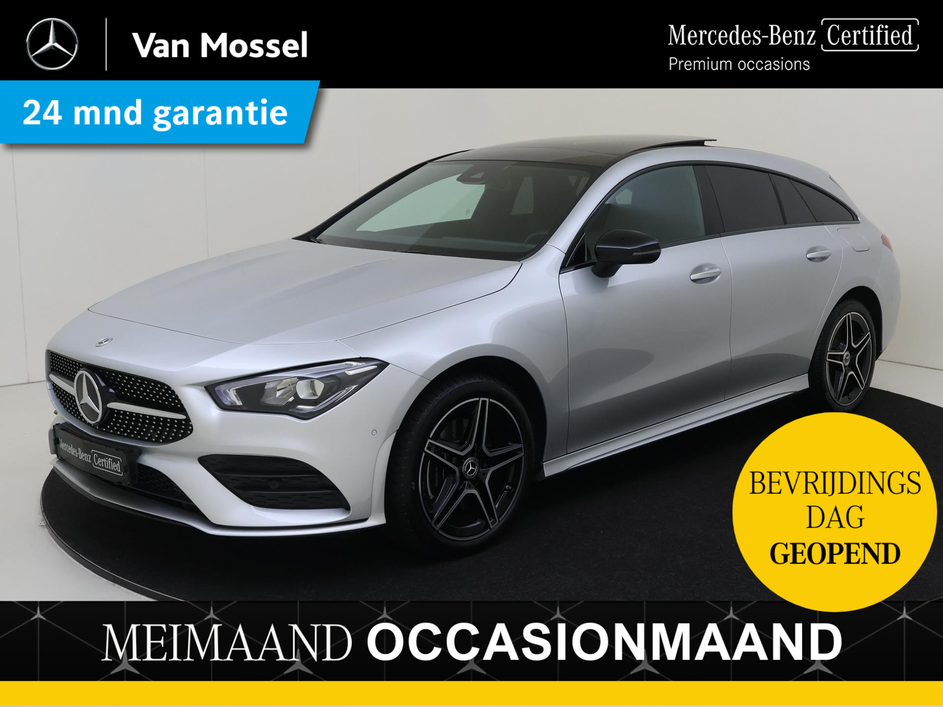 Mercedes-Benz CLA Shooting Brake 250 e AMG Line / Stoelverwarming / Achteruitrijcamera / Panaroma-schuifdak /