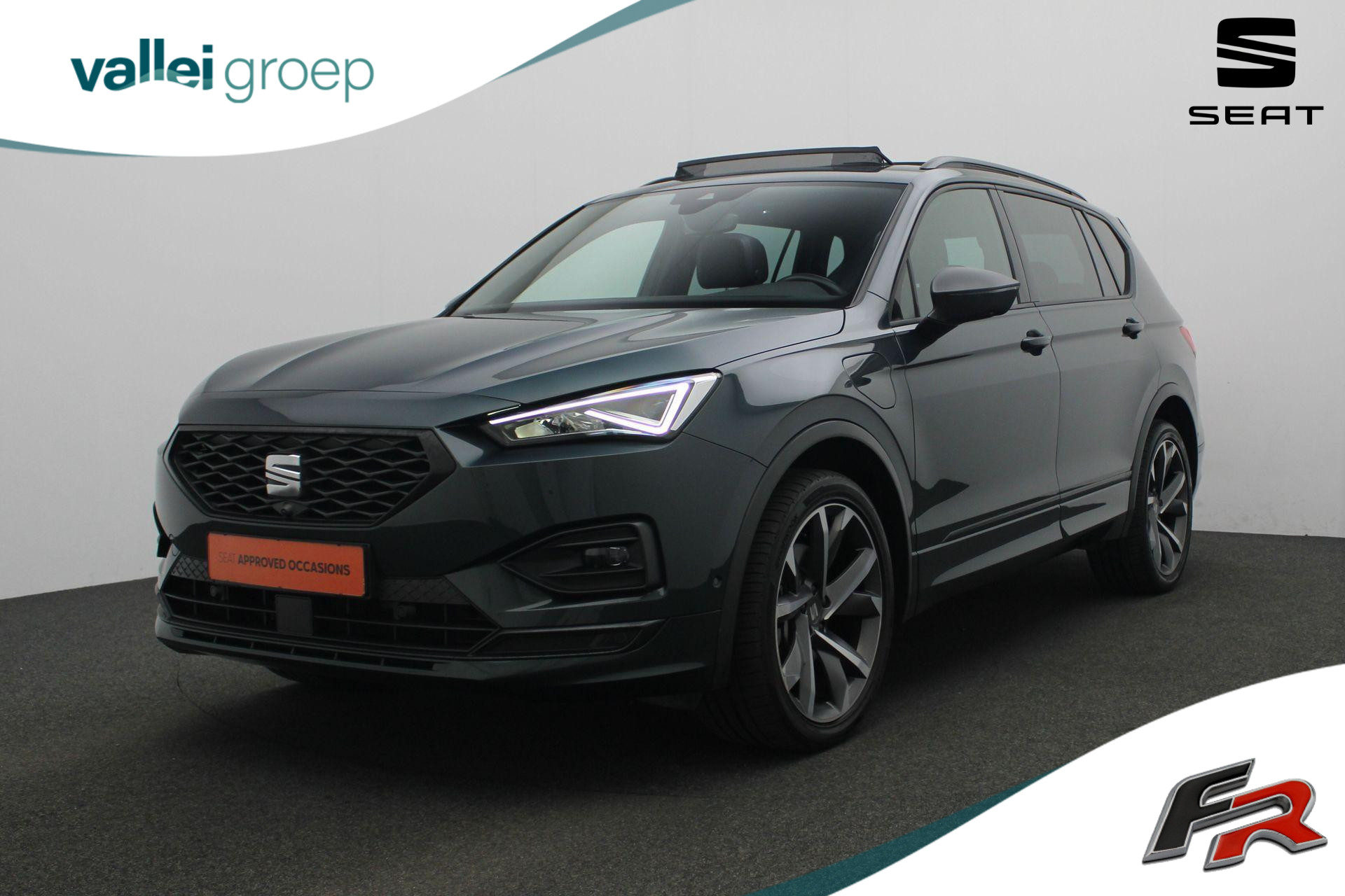 SEAT Tarraco 1.4 TSI 245 pk DSG e-Hybrid PHEV FR | Panoramadak | Trekhaak | Leder | Geheugenstoelen | Adaptief onderstel | Rondomzicht camera