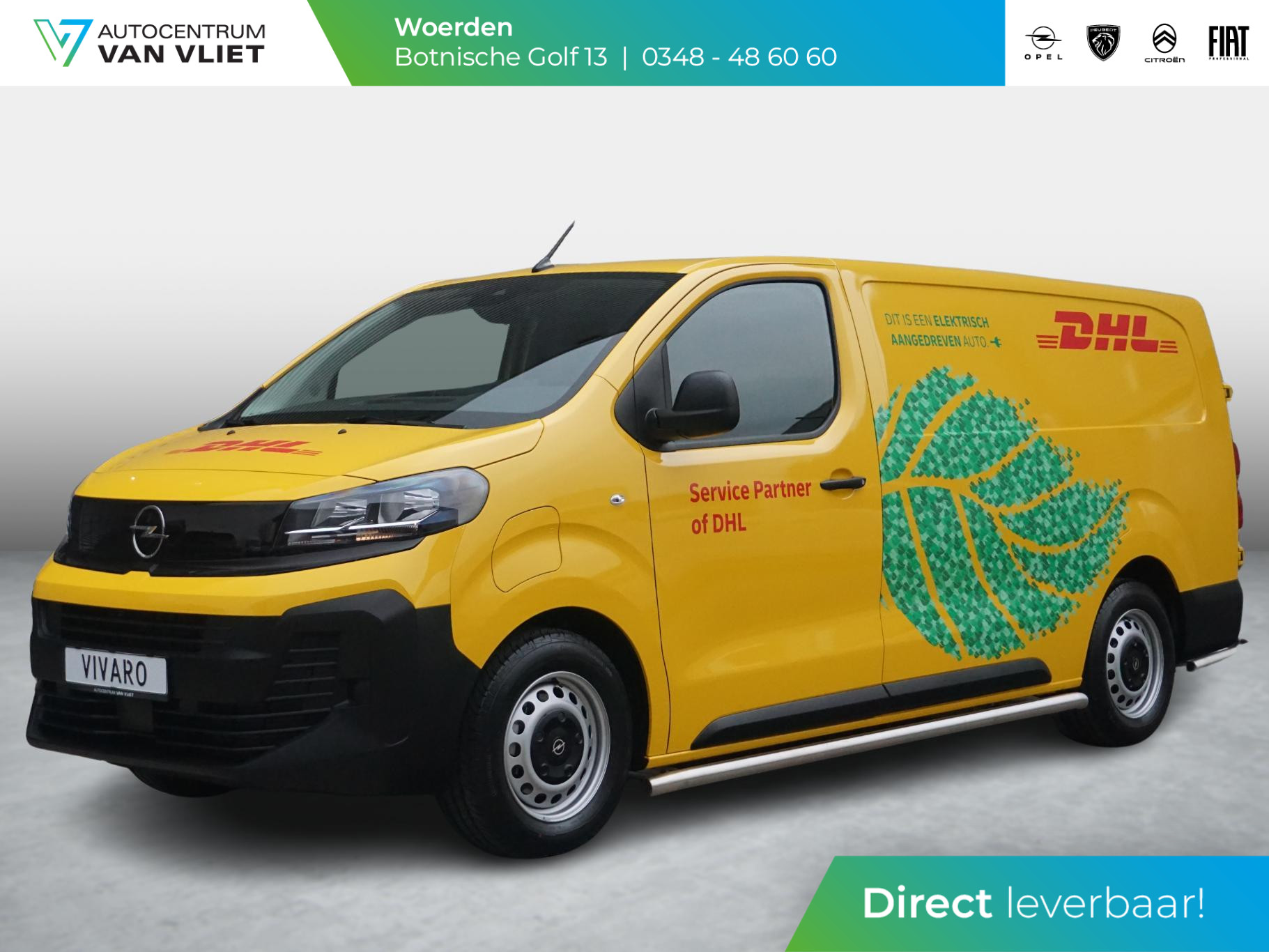 Opel Vivaro-e Electric L3 50 kWh | inclusief complete DHL subcontractor inrichting | rijklaarprijs