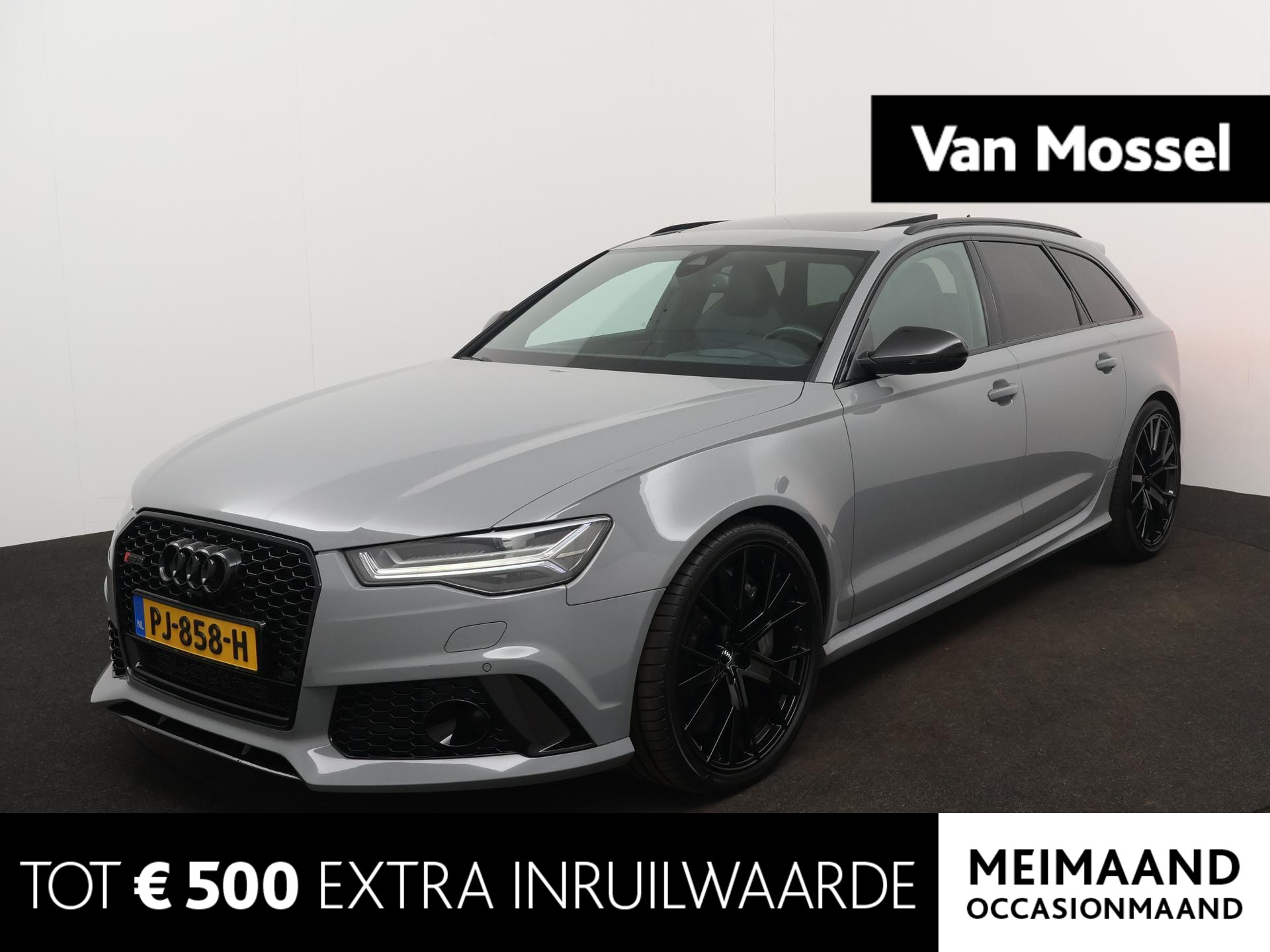 Audi RS6 A6 Avant 4.0 TFSI quattro performance Pro Line Plus | PANORAMADAK | ELEKTRISCHE ACHTERKLEP | BOSE GELUISSYSTEEM | NAVIGATIE | BLUETOOTH |