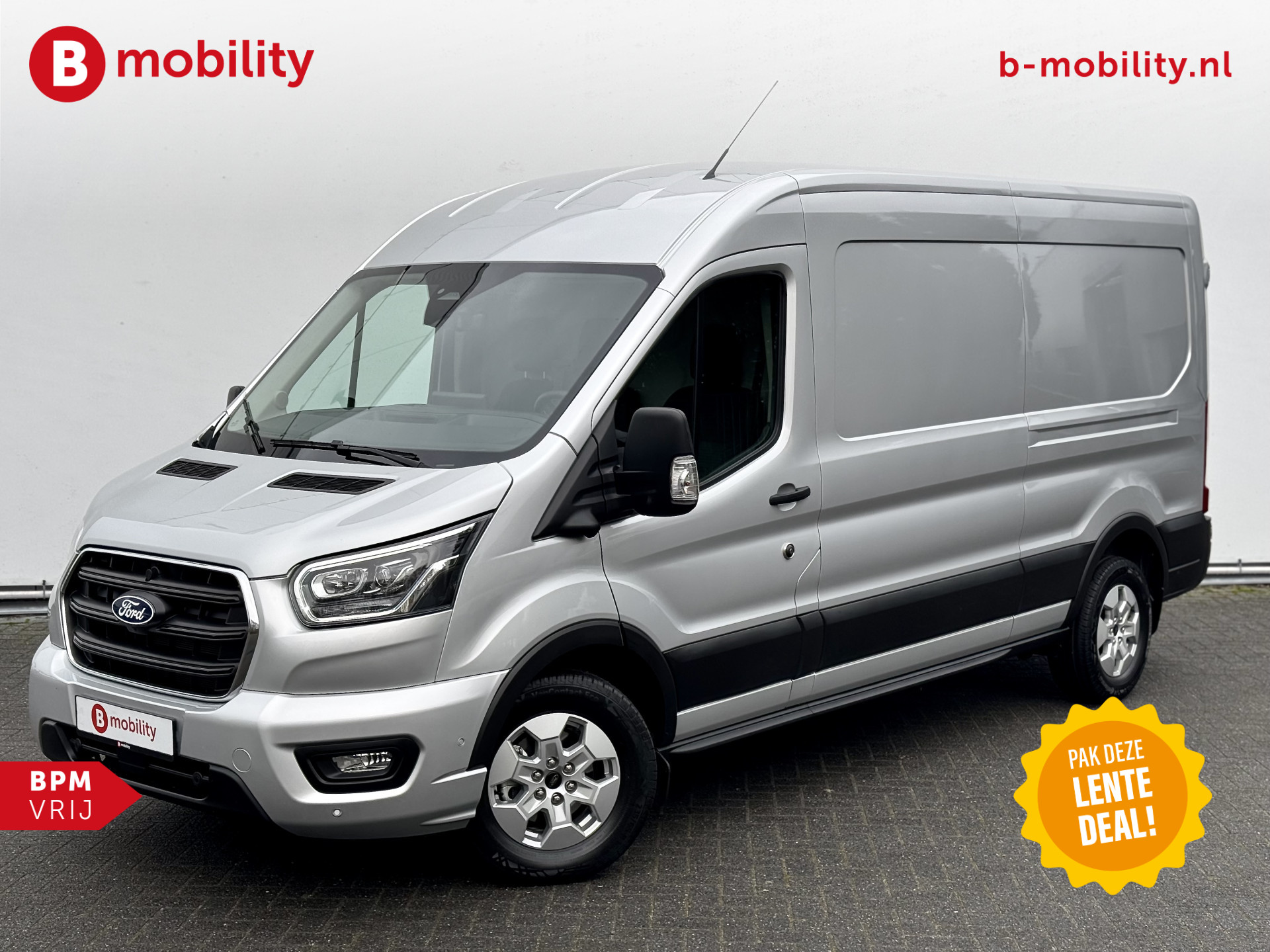 Ford Transit 350 2.0 TDCI 165PK L3H2 Limited Automaat Luchtvering | UNIEK* | Trekhaak 2.800kg | Rondomzicht Camera | Apple CarPlay