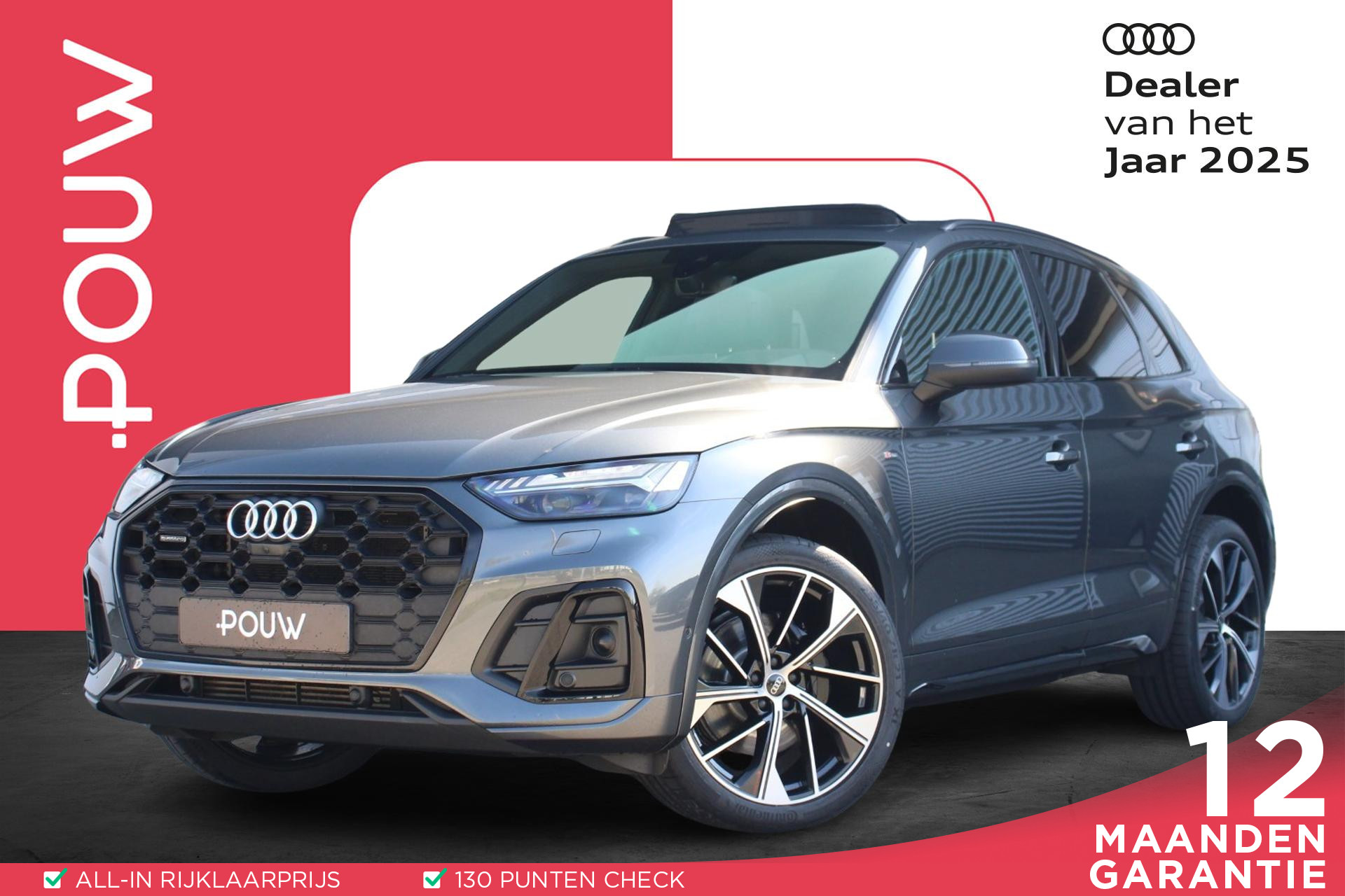 Audi Q5 55 TFSI e 367pk S Edition | Adaptieve Cruise | Panoramadak | Dodehoek Sensor | Bang & Olufsen | Parkeerassistent