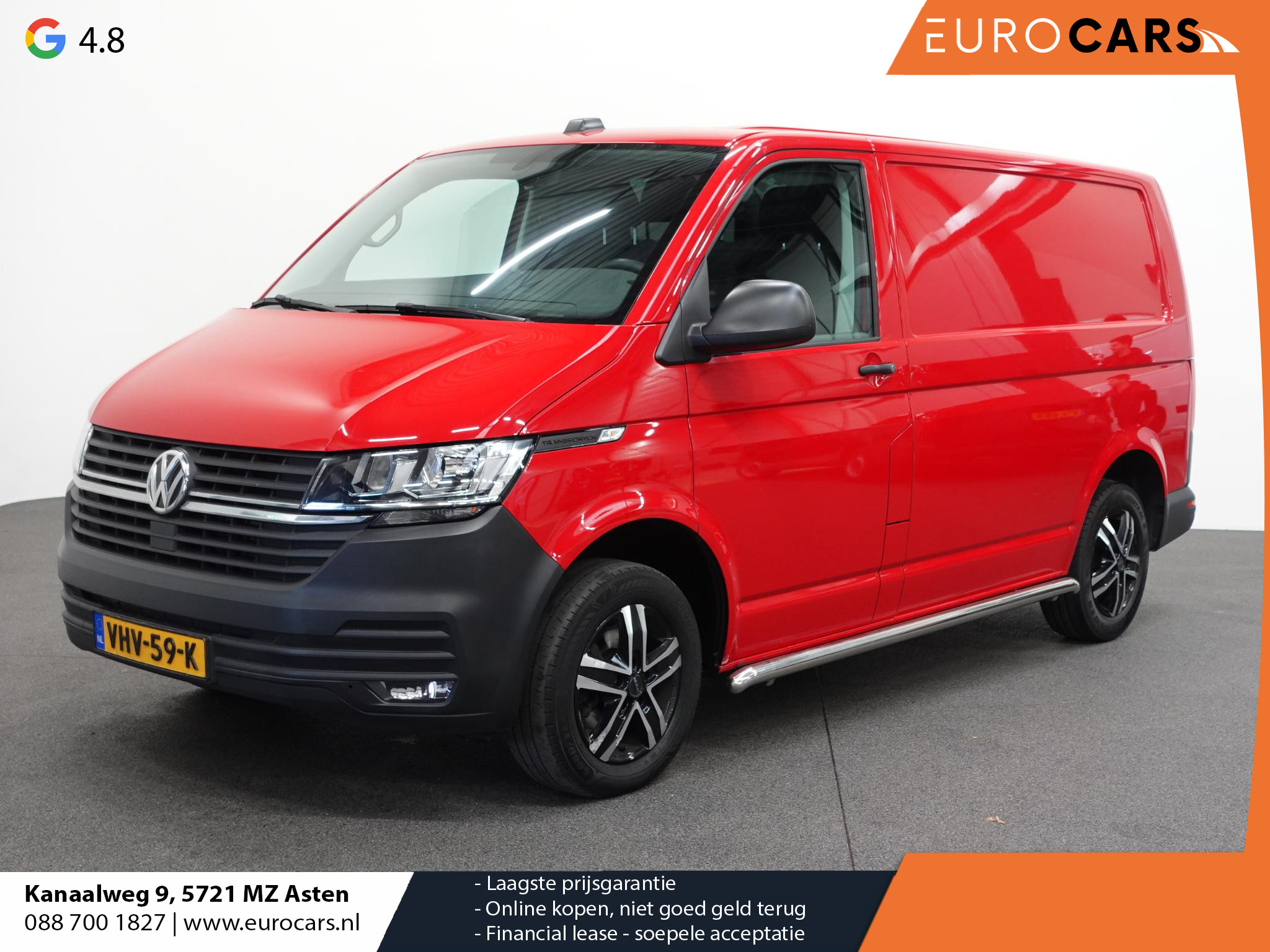 Volkswagen Transporter 2.0 TDI 150pk DSG Automaat Trekhaak Apple Carplay/ Android Auto Cruise control Airco Sidebars Parkeersensoren