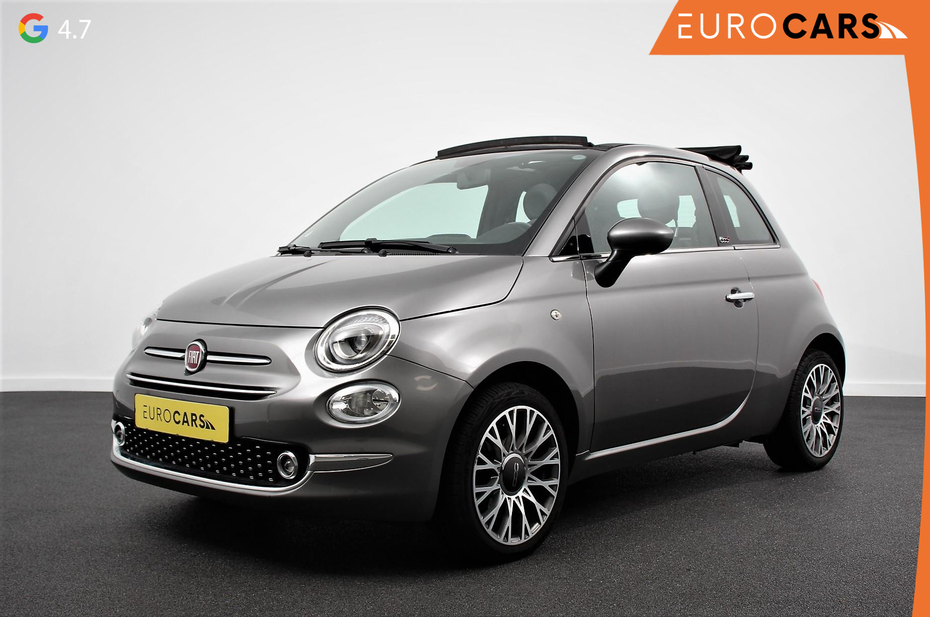 Fiat 500C 1.2 Star Lederen bekleding Navigatie Apple Carplay / Android Auto Climate Control Parkeer sensoren Led