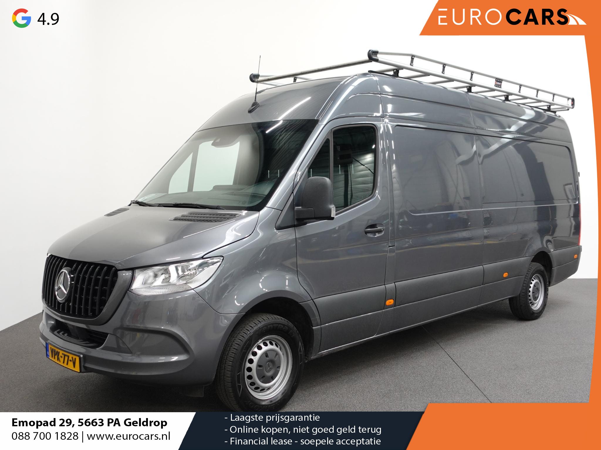 Mercedes-Benz Sprinter L3H2 Automaat Navigatie Cruise Control Trekhaak Imperiaal + Trap Airco