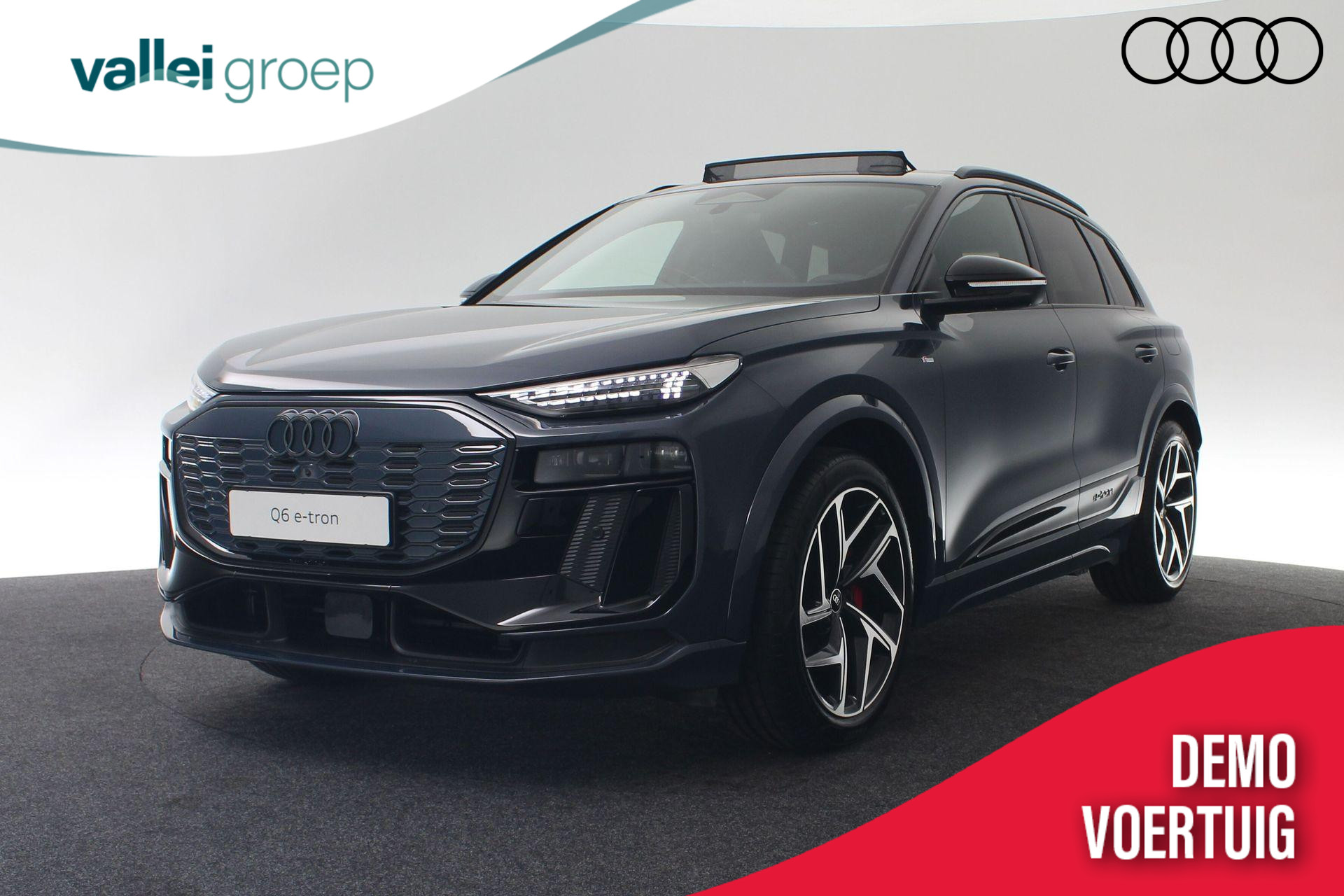 Audi Q6 e-tron S edition performance 100 kWh 225 kW / 306 pk | Panoramadak | 360 Camera | Trekhaak | 21 inch