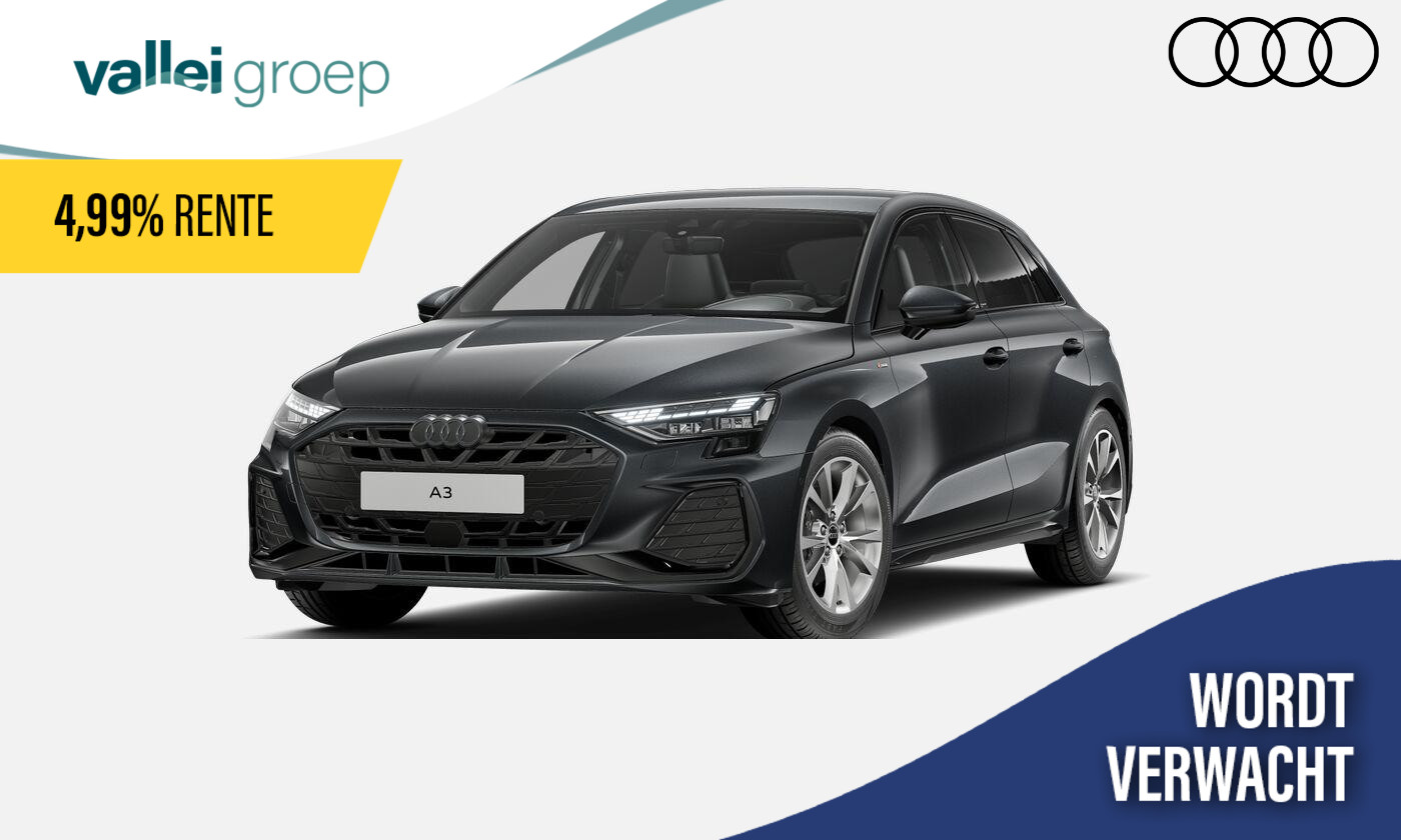 Audi A3 Sportback 30 TFSI 116 PK S edition | Optiekpakket zwart plus | Warmtewerend glas donker getint | Lichtpakket pro ambient light |