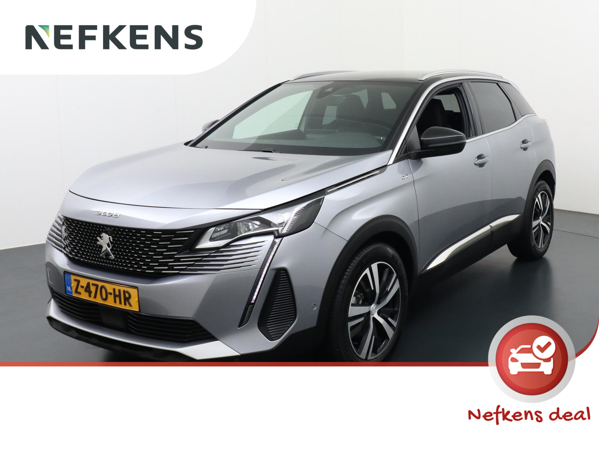 Peugeot 3008 SUV GT Hybrid 136pk Automaat | Navigatie | Achteruitrijcamera | Parkeersensoren Voor en Achter | Full-LED koplampen | Keyless Entry/Start | Dodehoek Detectie | Climate Control | Adaptieve Cruise Control | 18" lichtmetalen velgen | Apple Carplay/Android Auto |