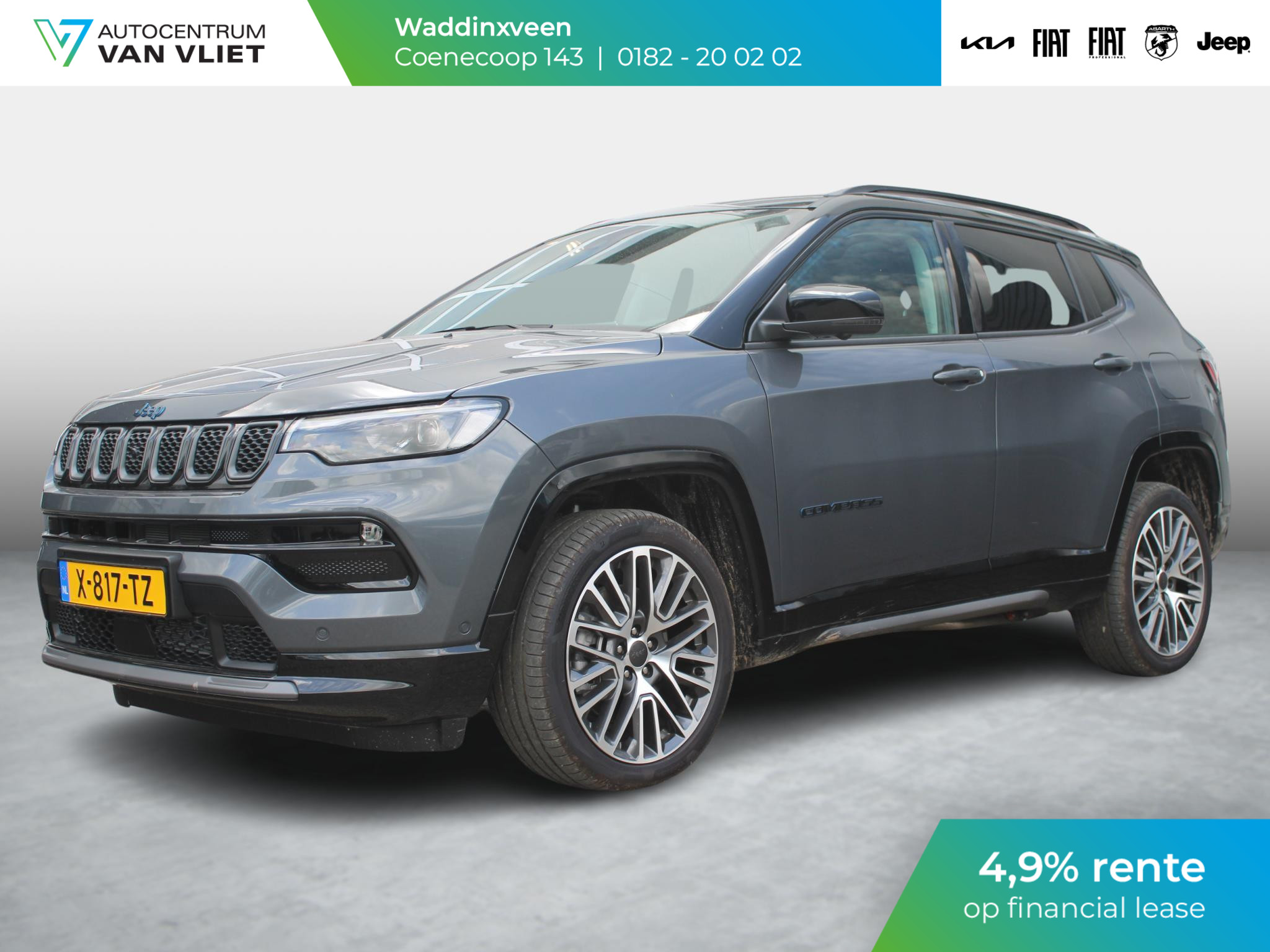 Jeep Compass 4xe 240 Plug-in Hybrid Electric Summit | Schuif/Kanteldak | Leder | Winter Pack | 19" | Apple Carplay